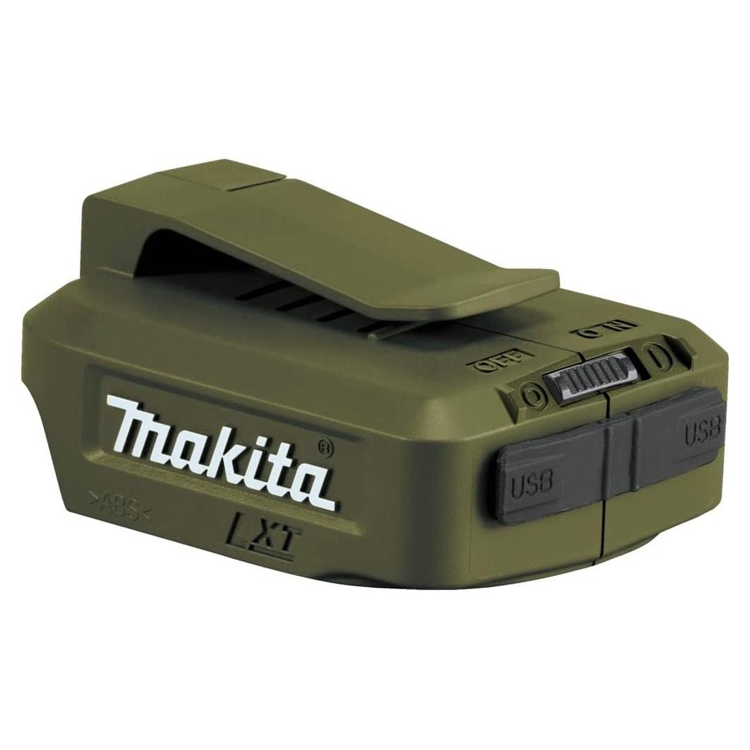 Fuente de Poder Inalámbrica Makita 18V LXT ADADP05 USB Verde