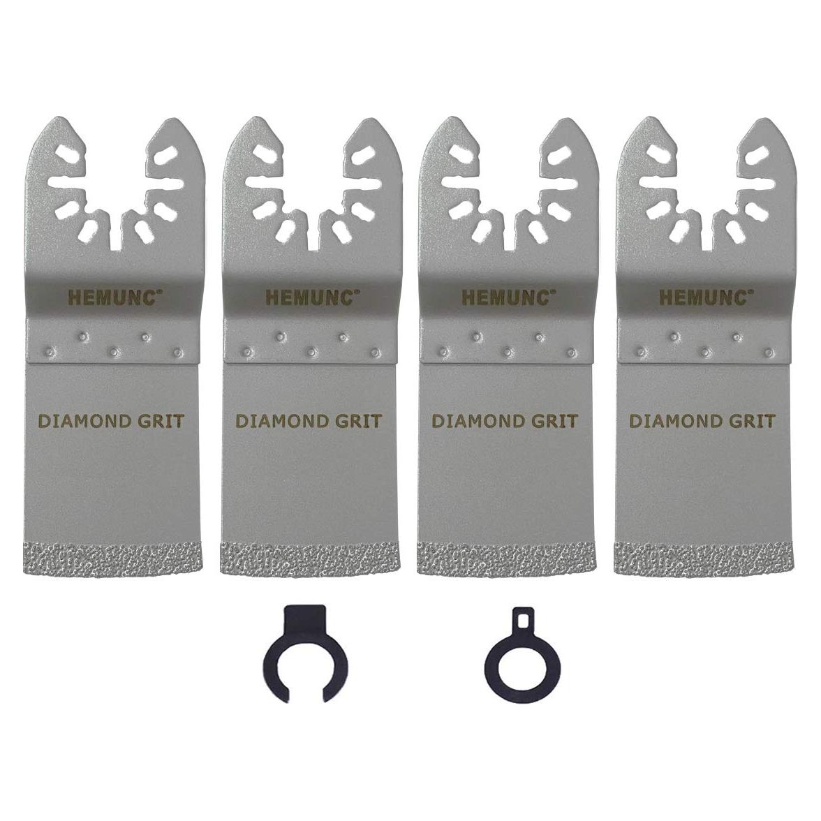 Hojas de Herramienta Oscilante HEMUNC 4 Piezas Diamante 3.49 cm