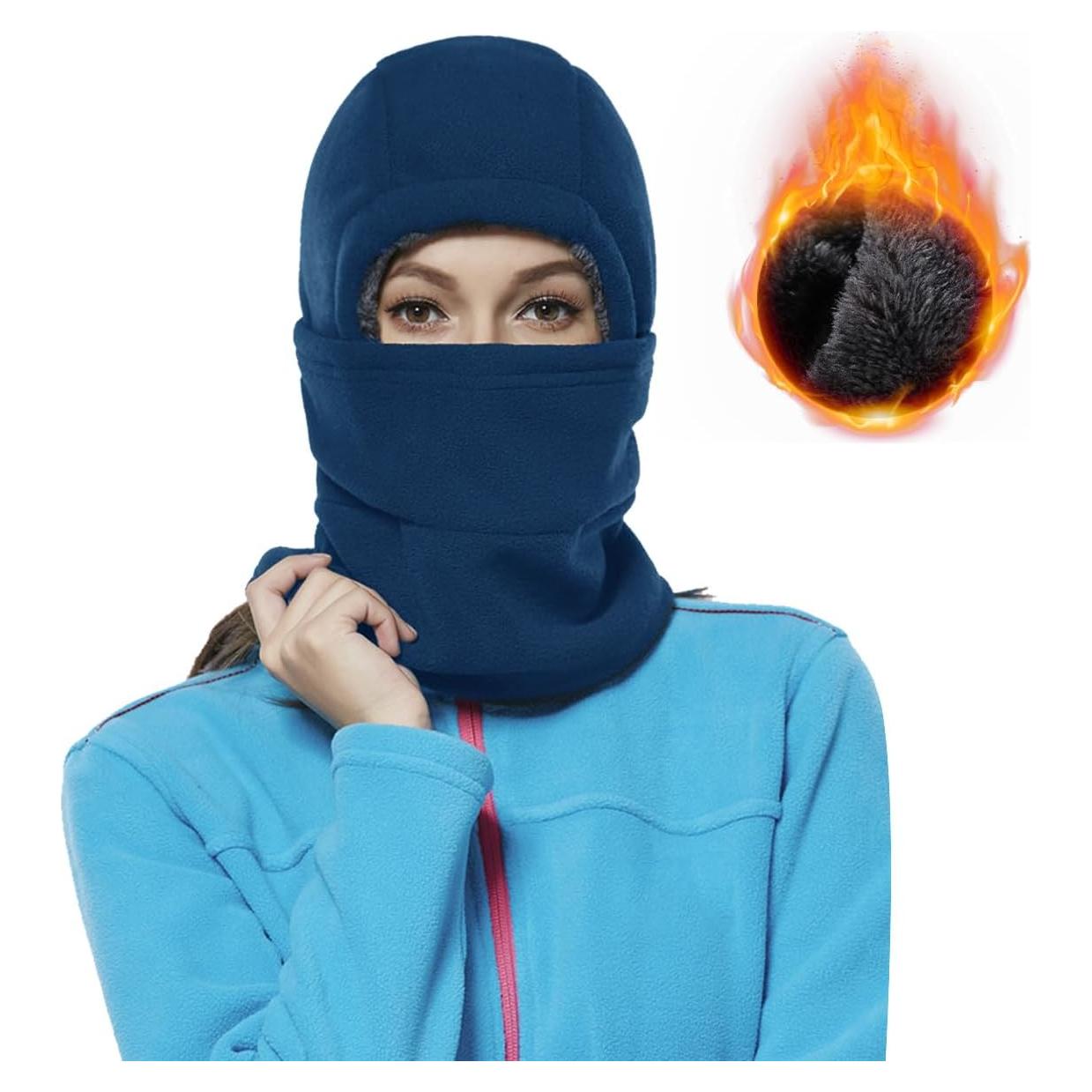 Máscara de Esquí Achiou Unisex con Capucha y Calentador de Cuello