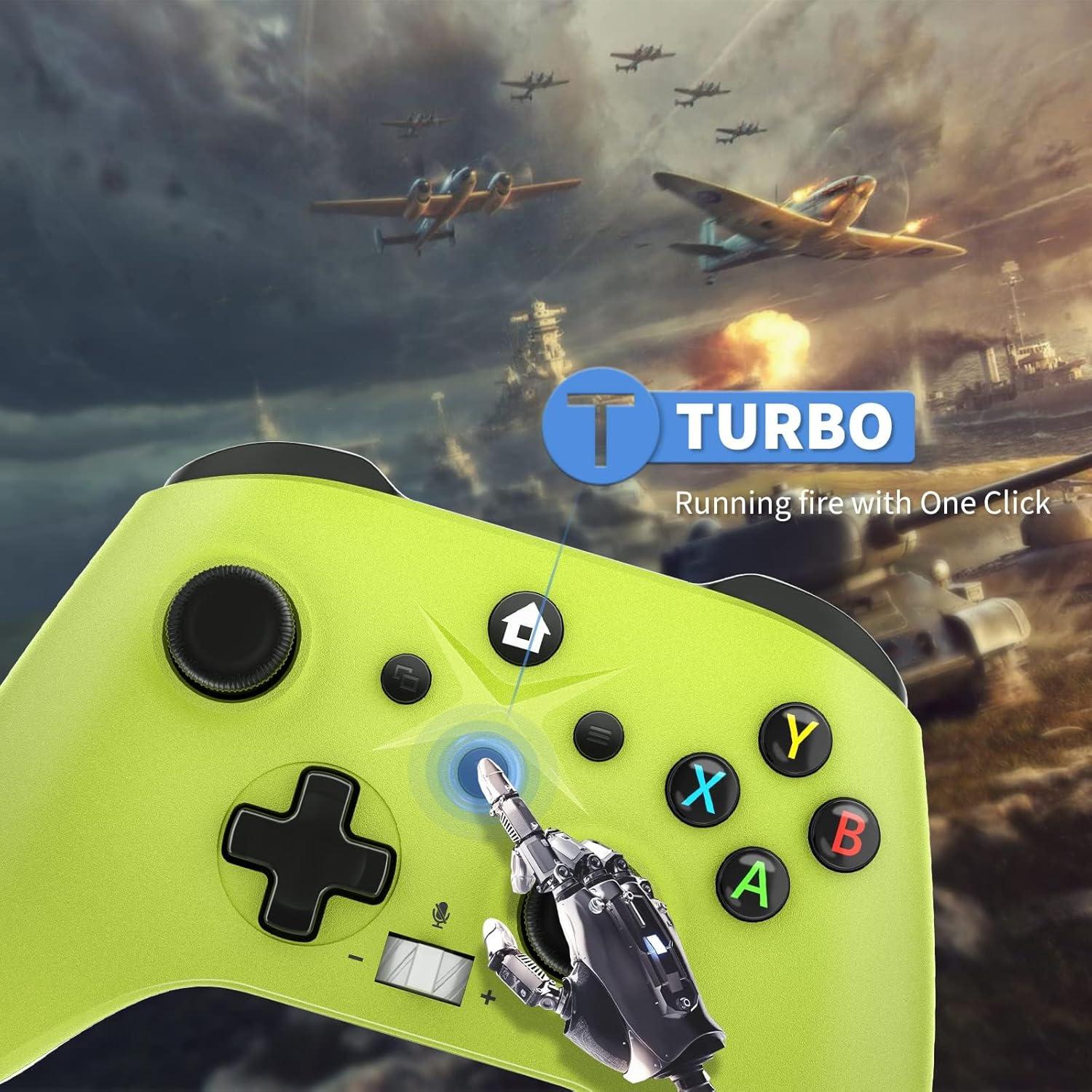 Controlador Inalámbrico Verde Nonbliep para Xbox Series X/S y PC