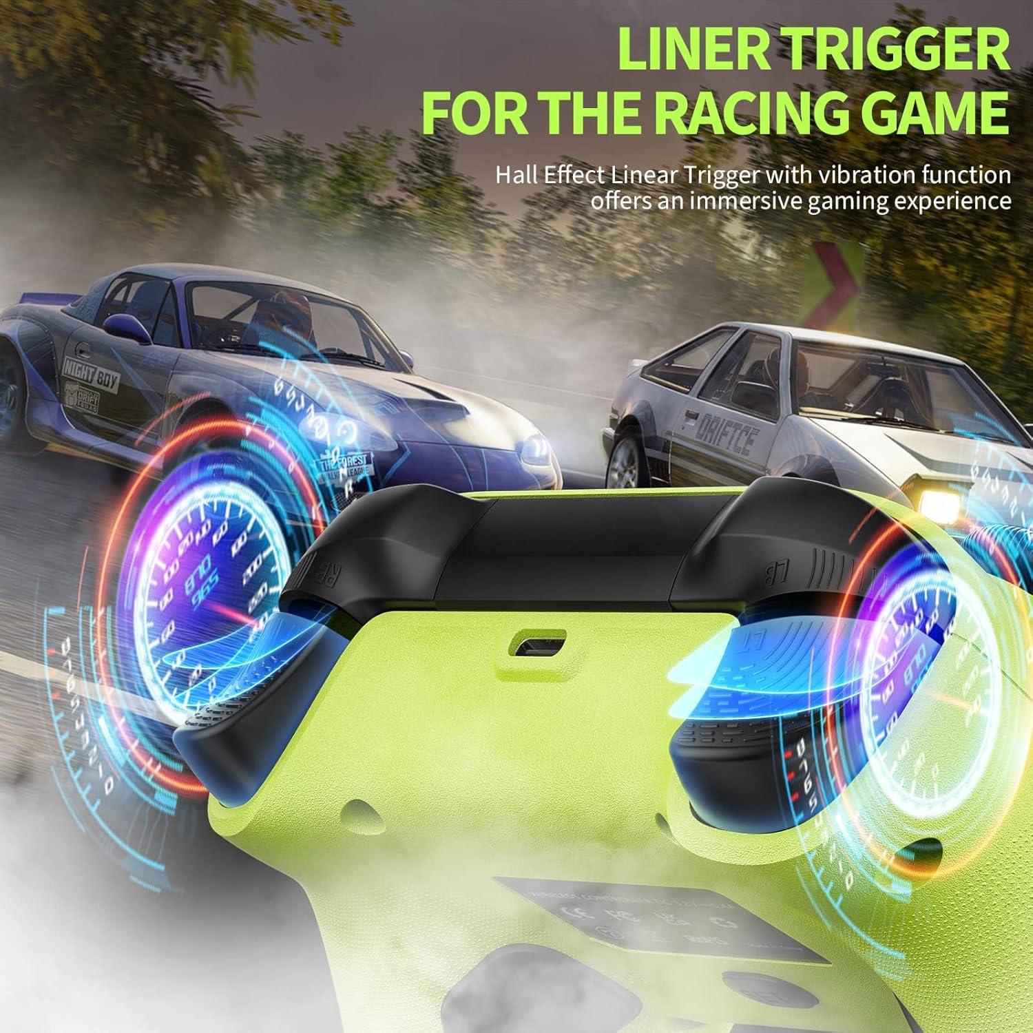 Controlador Inalámbrico Verde Nonbliep para Xbox Series X/S y PC