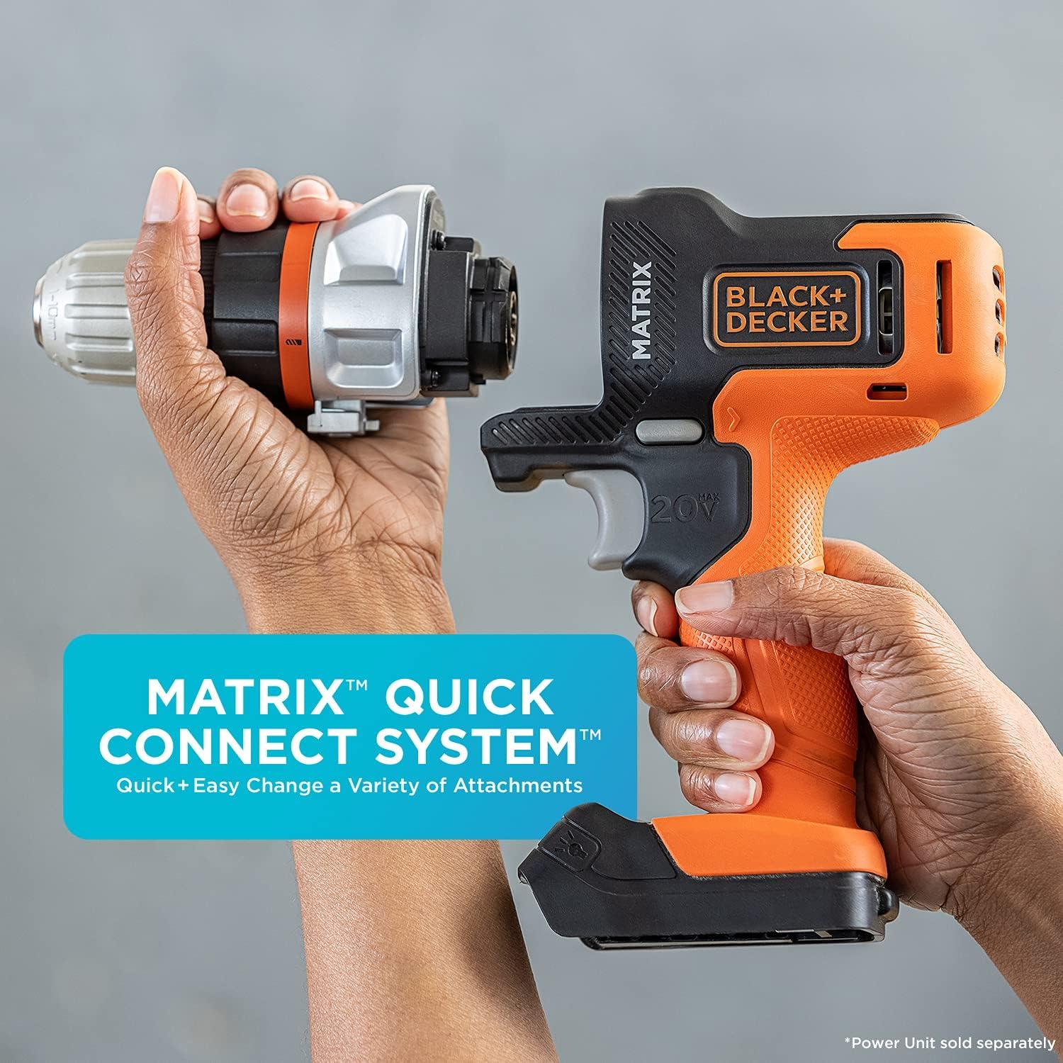 Taladro Atornillador Inalámbrico BLACK+DECKER 20V MAX con Router