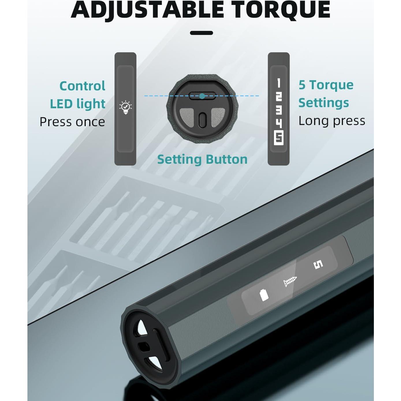 Destornillador Eléctrico DOINOW B1 Pro 48 Puntas LED 0.2 Nm