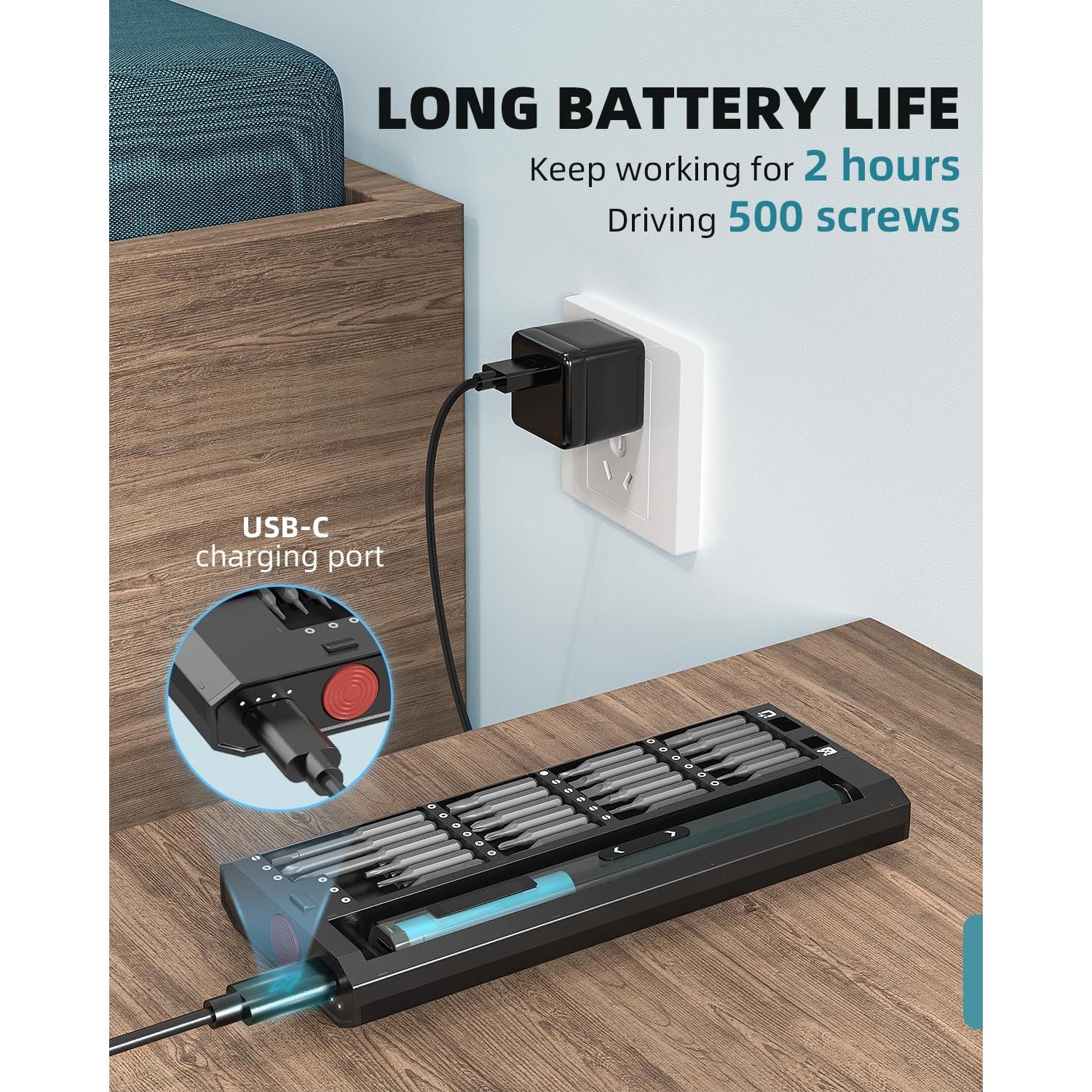 Destornillador Eléctrico DOINOW B1 Pro 48 Puntas LED 0.2 Nm