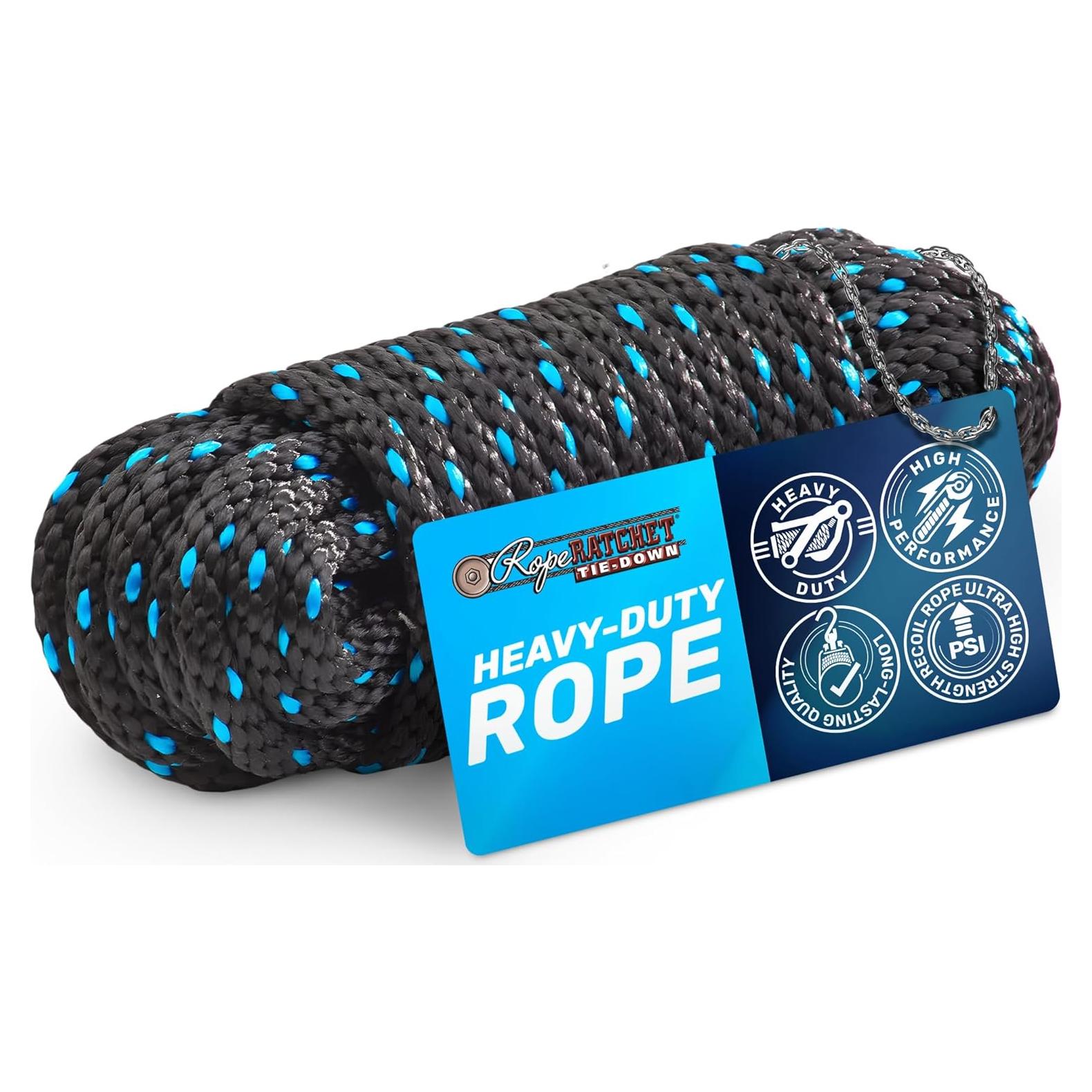 Cuerda de Polipropileno 15.24 m Rope Ratchet Resistente 113.4 kg