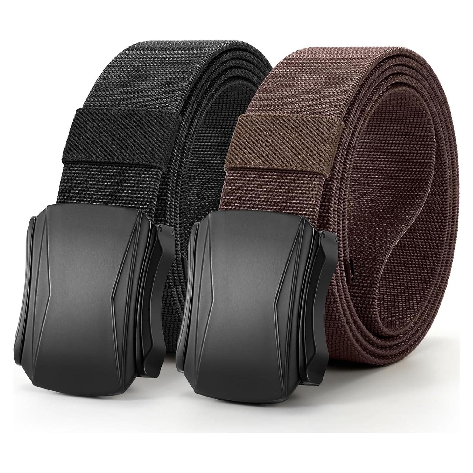 Cinturón Táctico Militar JASGOOD Nylon Elástico Negro 127 cm