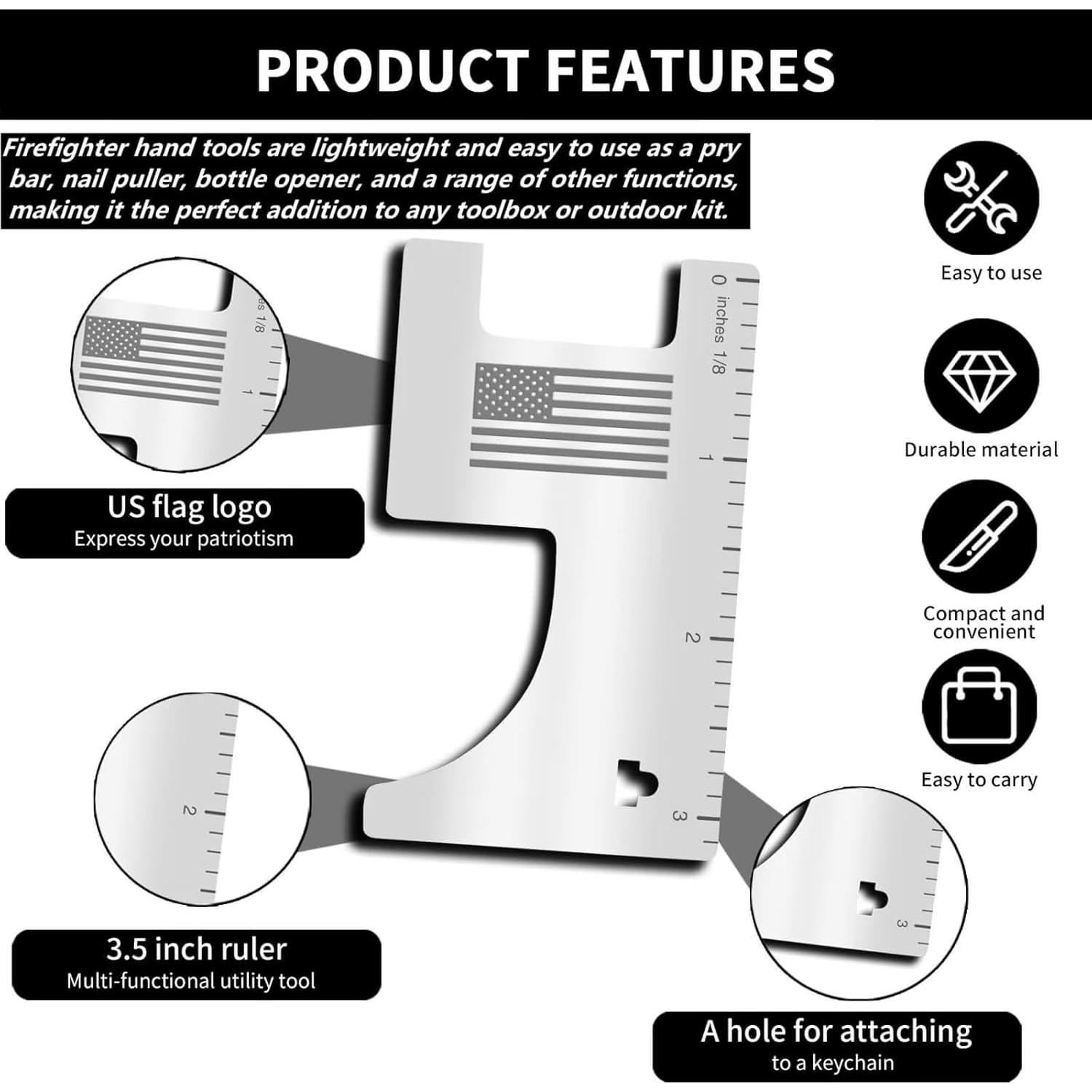 Paquete de 2 Herramientas Multiusos CPLIKE para Bomberos