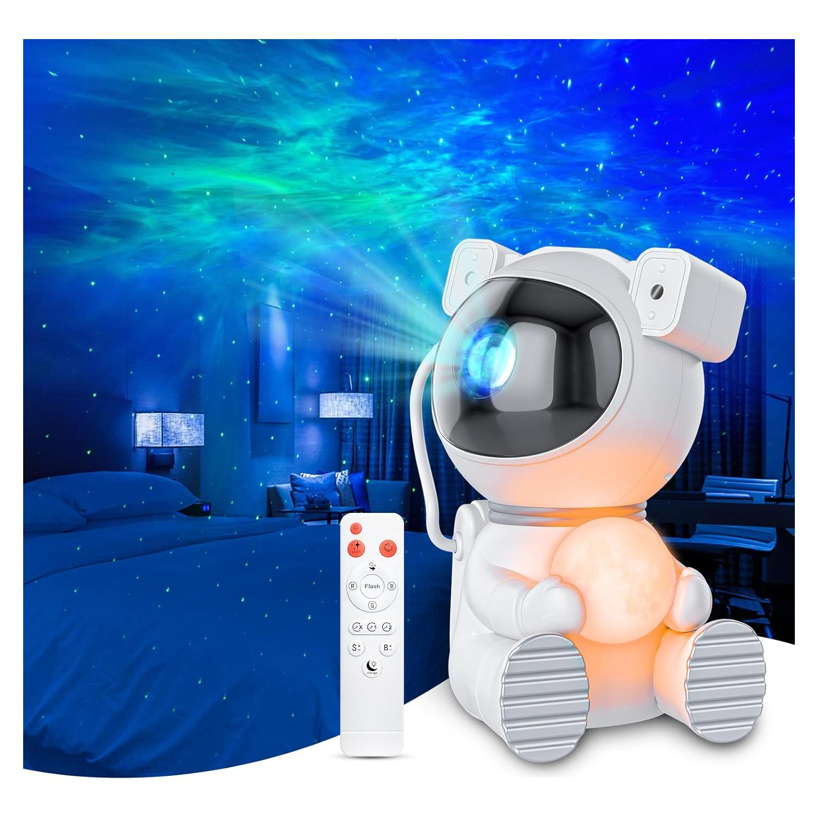 Proyector Galáctico Cayclay Astronauta Luz Nocturna LED
