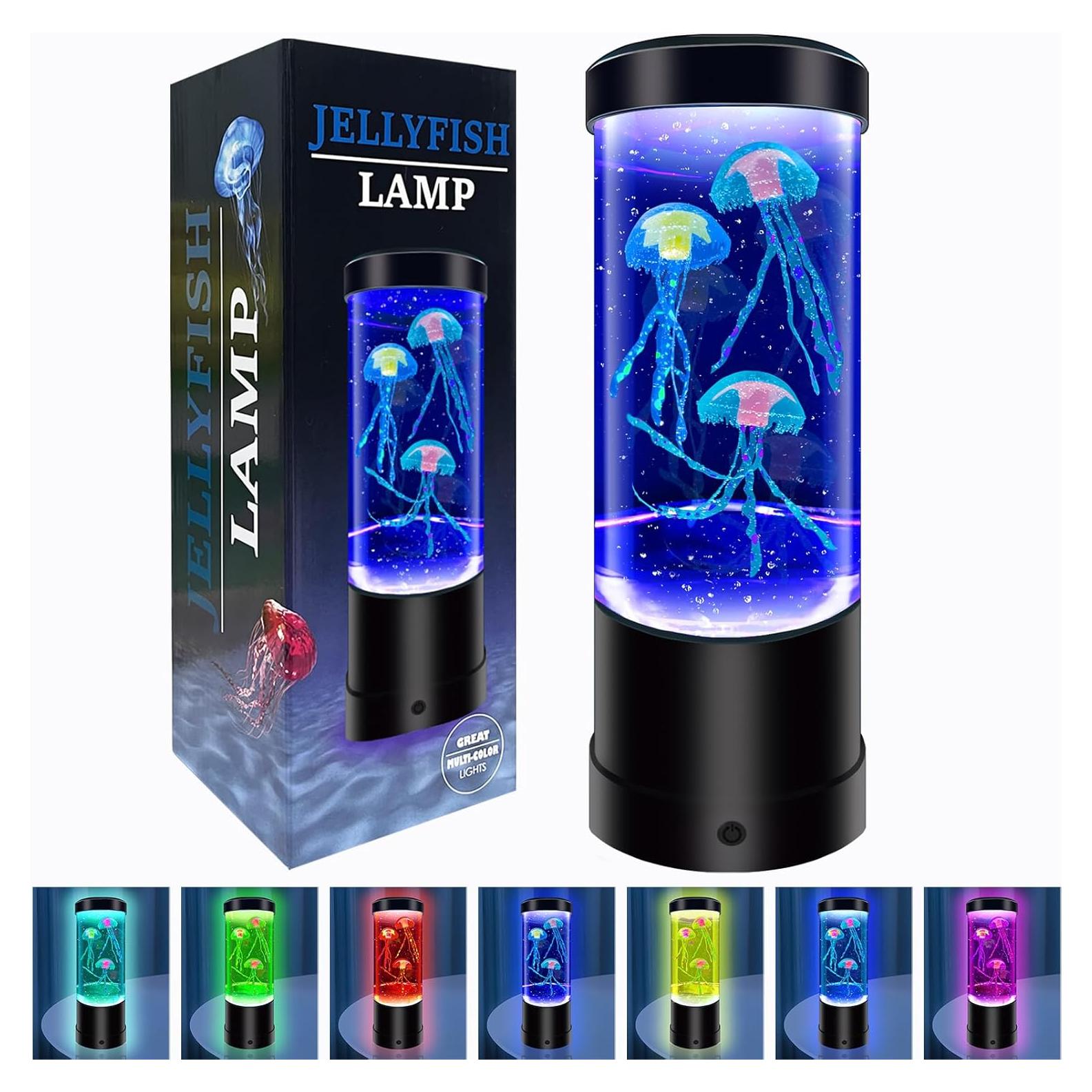 Lámpara de Medusas WTROESE 7 Colores USB/Batería 25.5cm