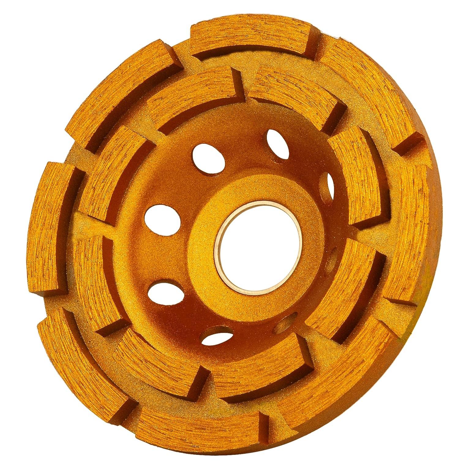 Rueda de Pulido de Concreto KSEIBI 4" Doble Fila Diamante