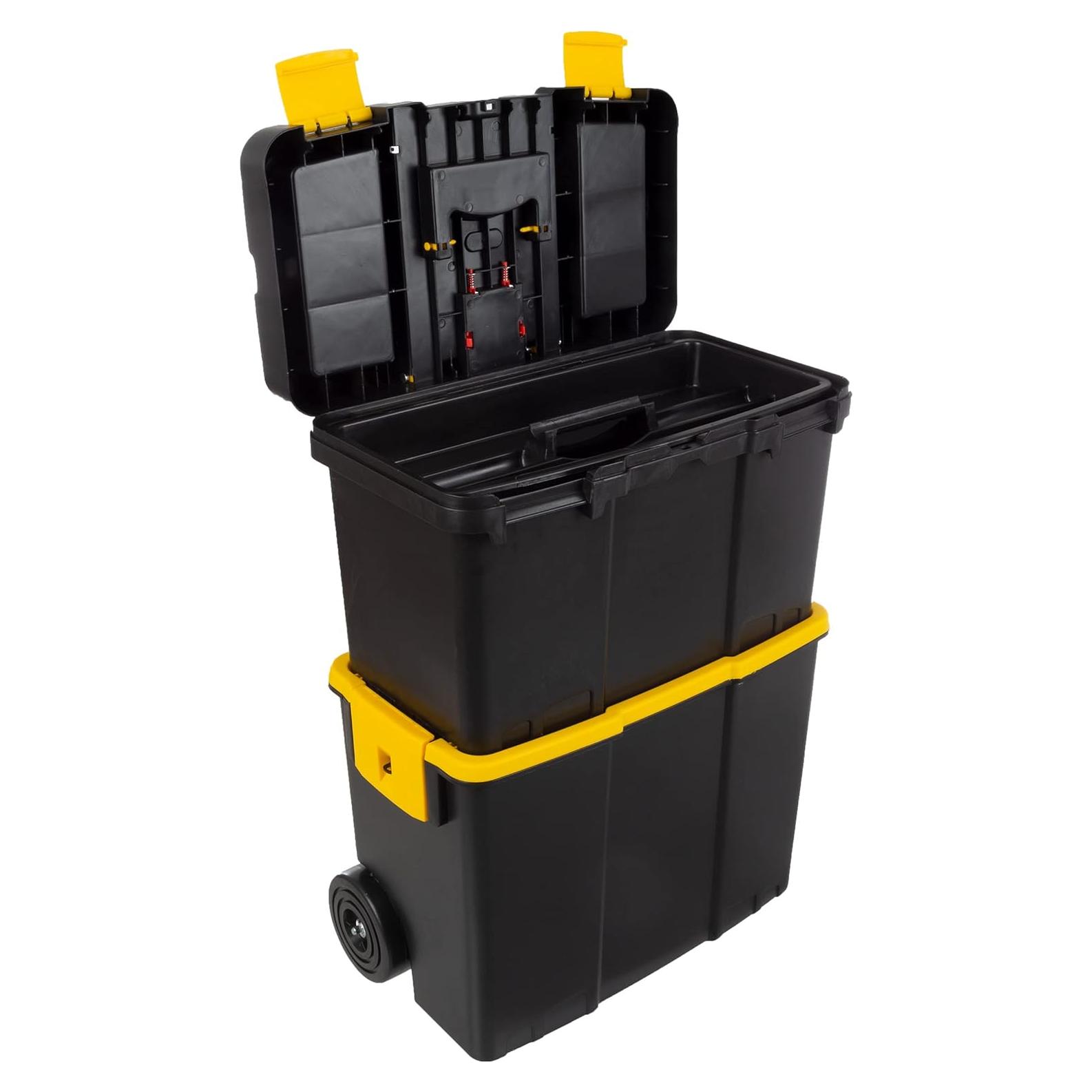 Caja de Herramientas Portátil Stalwart 2-en-1 con Ruedas