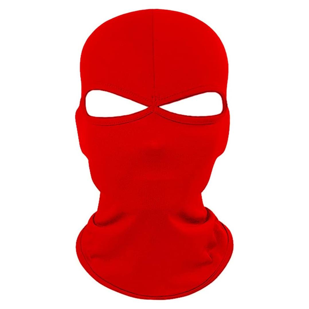 Máscara Balaclava Rojo UV Protección Solar para Esquí