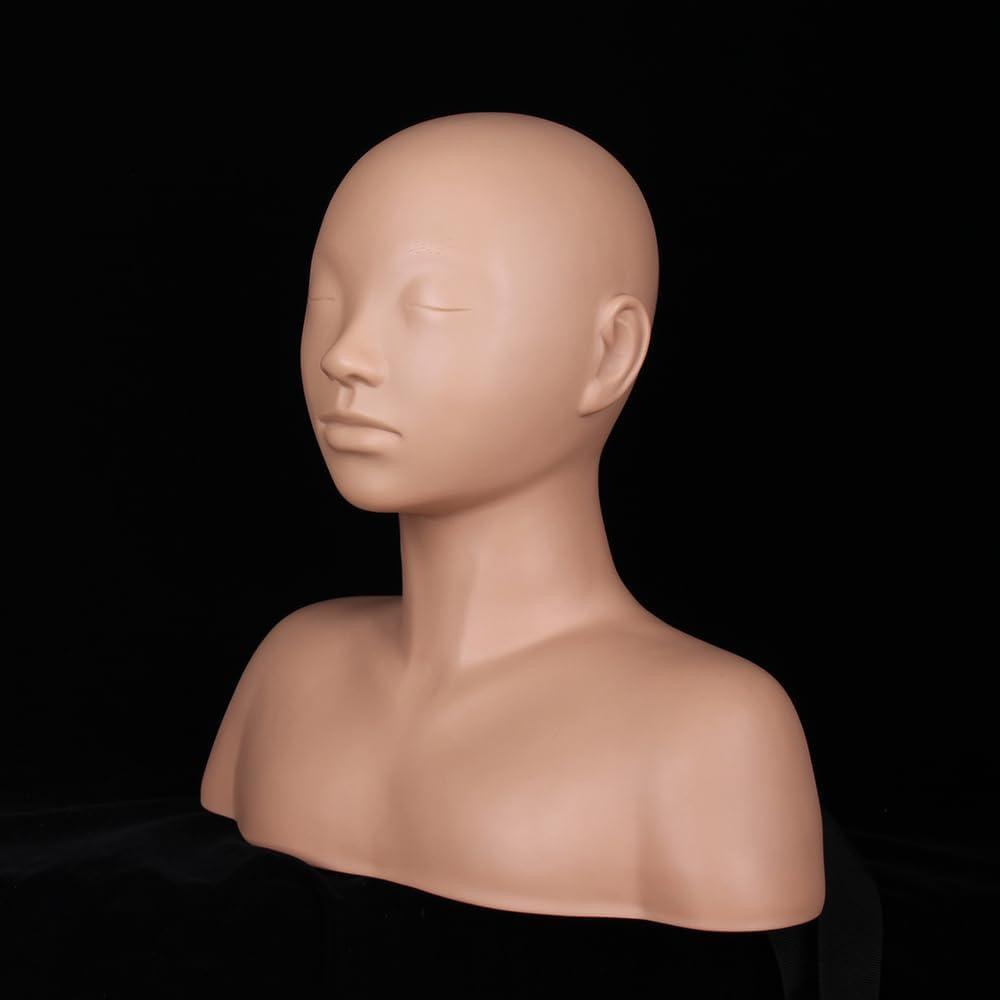 Cabeza de Maniquí de Maquillaje y Masaje Newshair 36.8cm