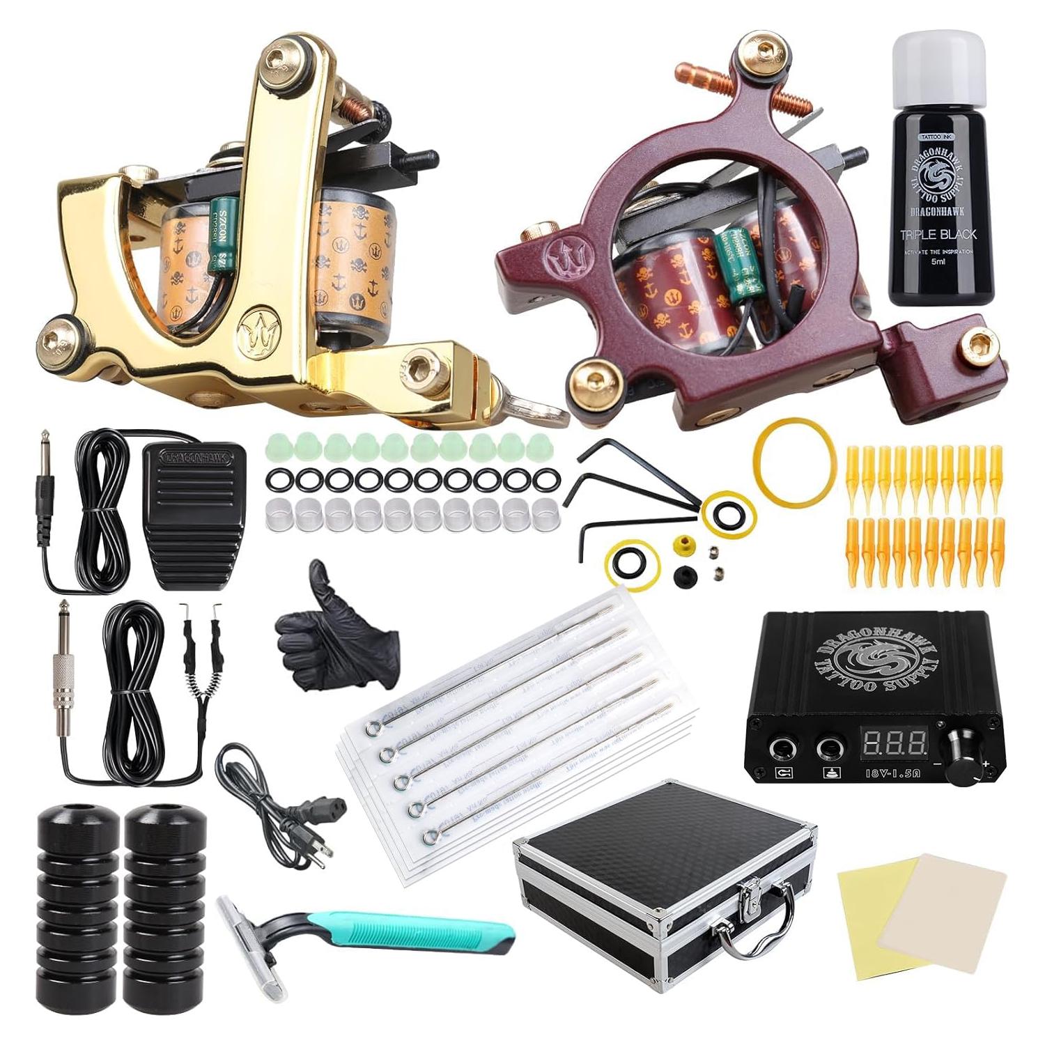Kit Completo de Tatuaje Dragonhawk Pro para Principiantes