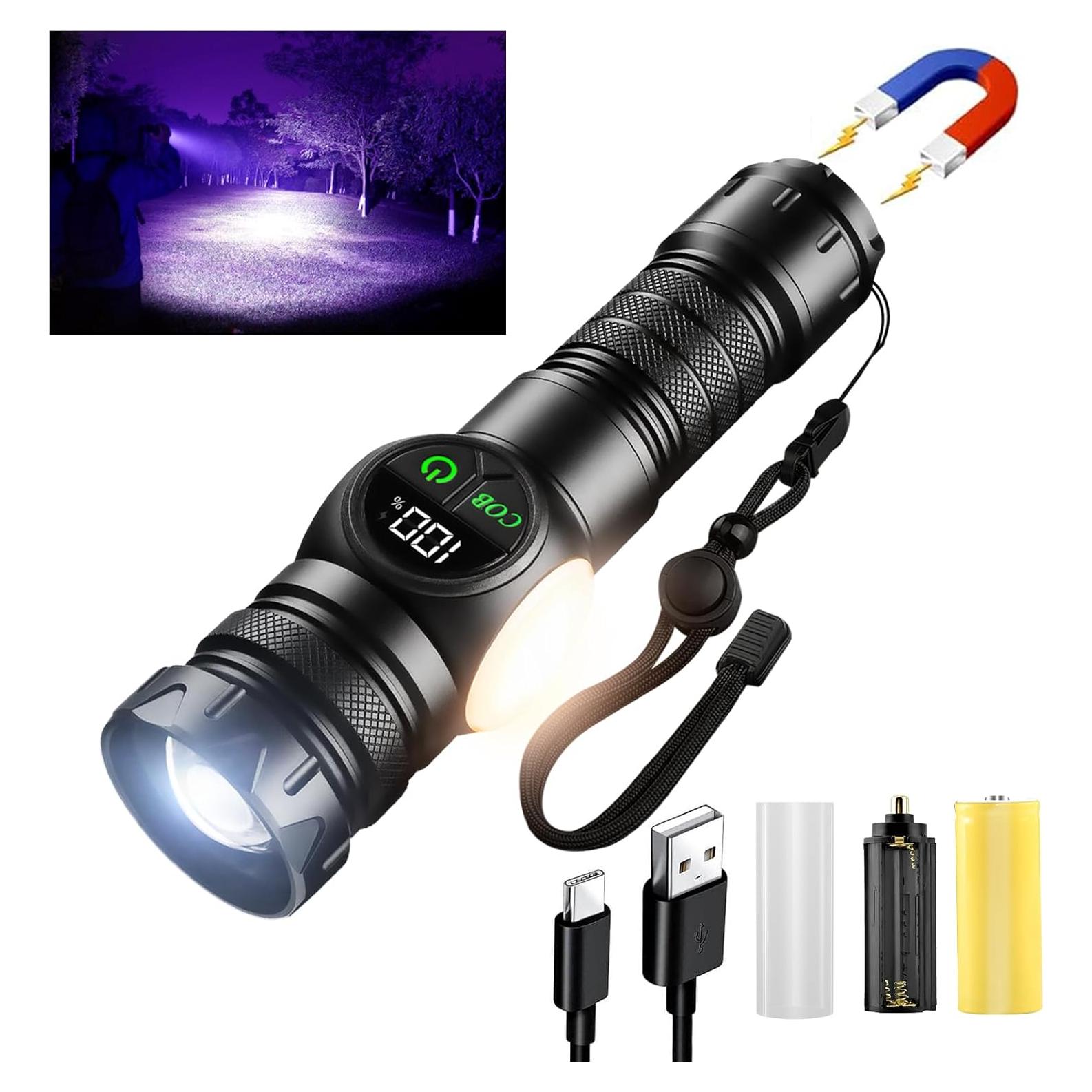 Linterna Recargable Iodoo 5000 Lúmenes Luz LED UV