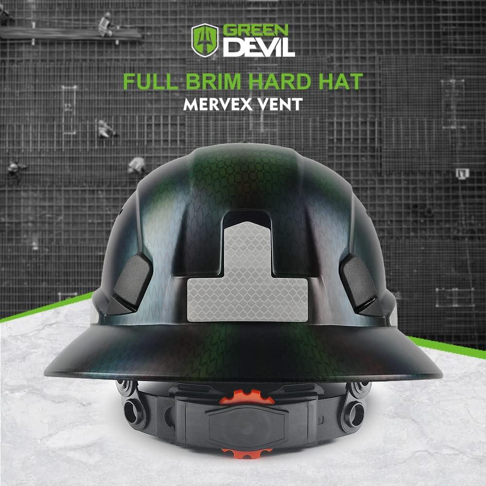 Casco de Construcción GREEN DEVIL Mervex Visera Completa