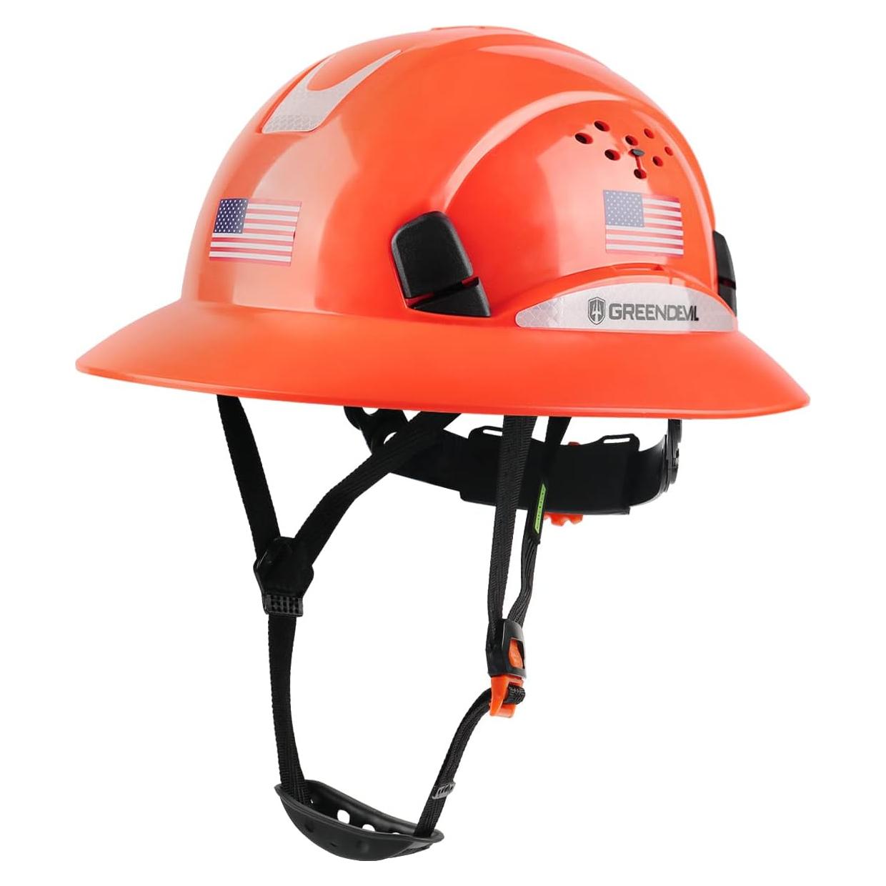 Casco de Seguridad GREEN DEVIL Mervex Vent FB Naranja