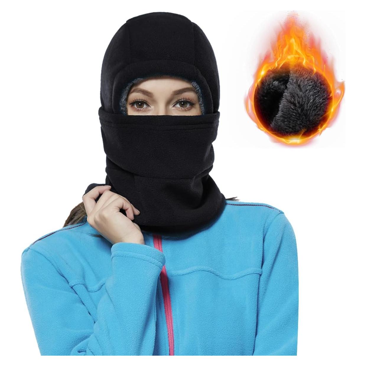 Máscara de Esquí Achiou Unisex con Capucha y Calentador de Cuello