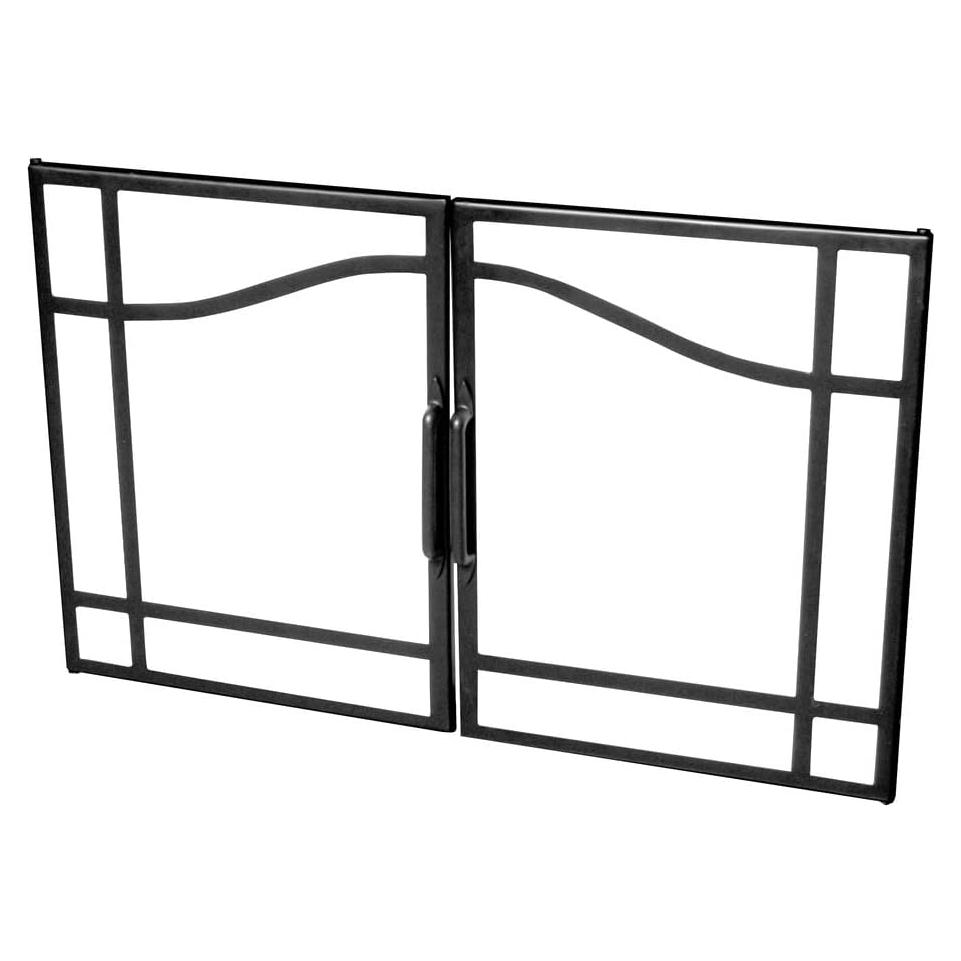 Puerta de Cristal Abatible Dimplex 33" Negra para Chimenea