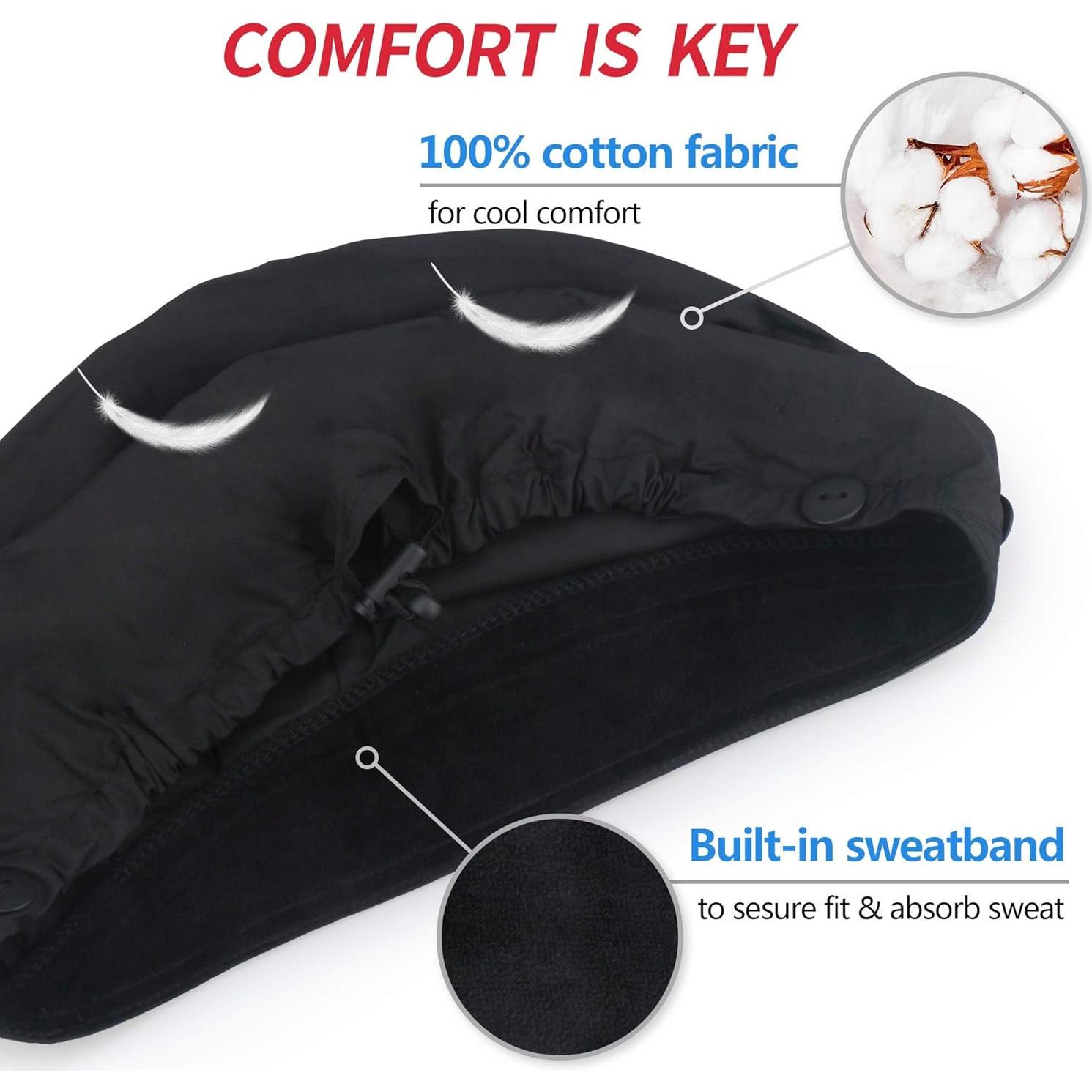 Gorras Bouffant ABAMERICA 2 Paquete Ajustables Multicolor