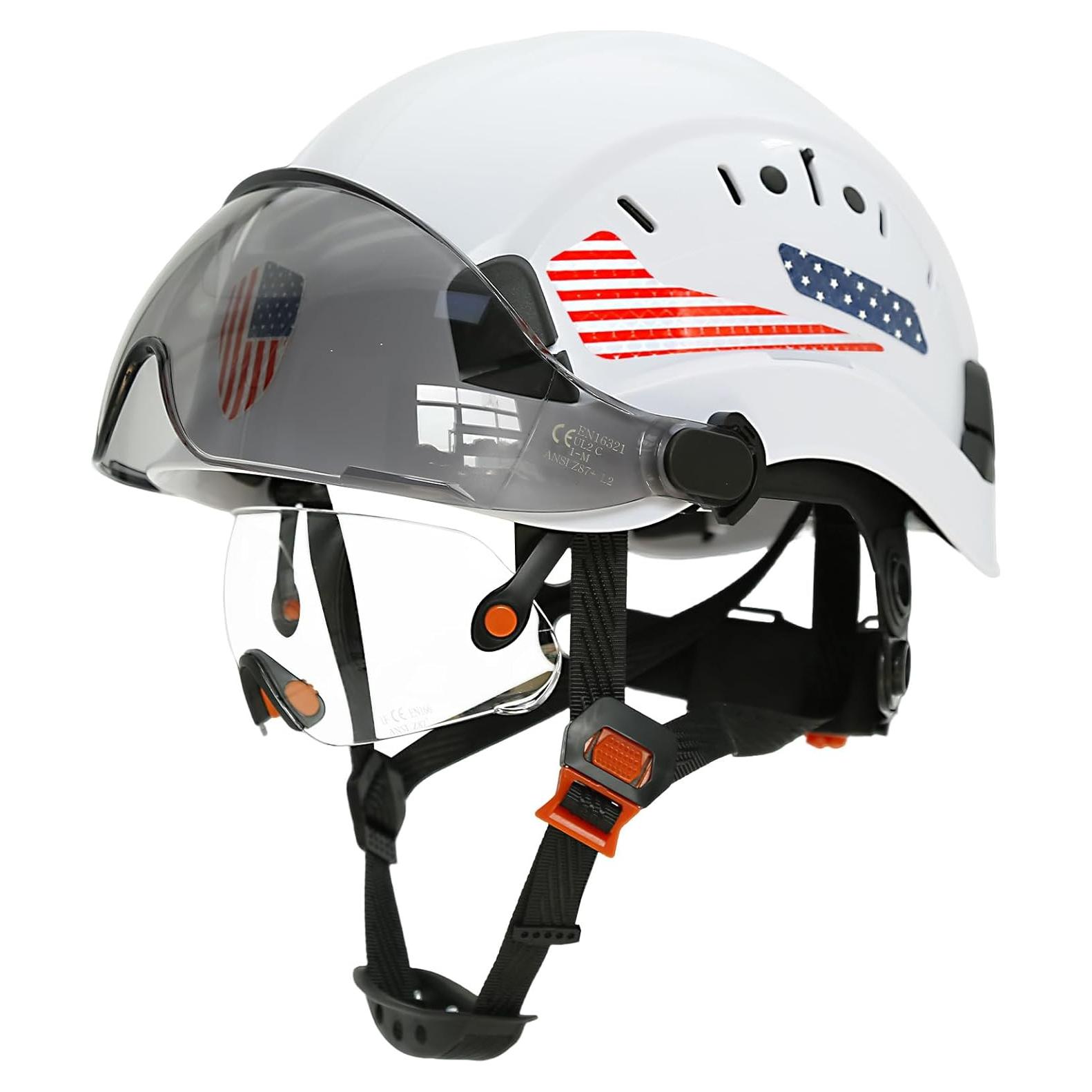 Casco de Seguridad PerldVerge SF06 Doble Visera Blanco