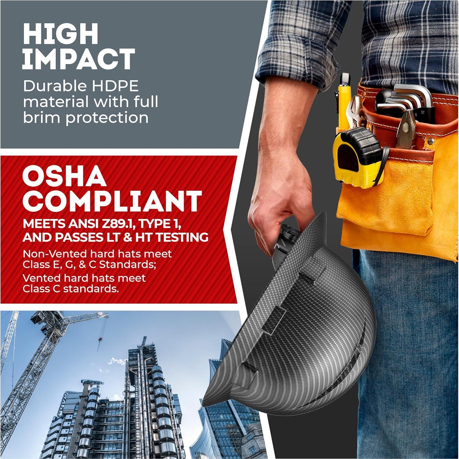 Casco AcerPal Ala Completa HDPE 0.45kg Ajustable