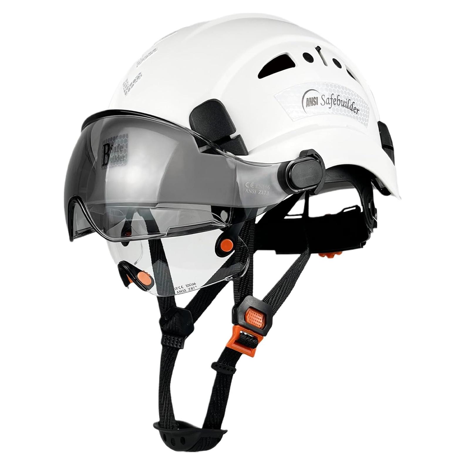 Casco de Seguridad SAFEBUILDER CR08 con 2 Visores Ajustables