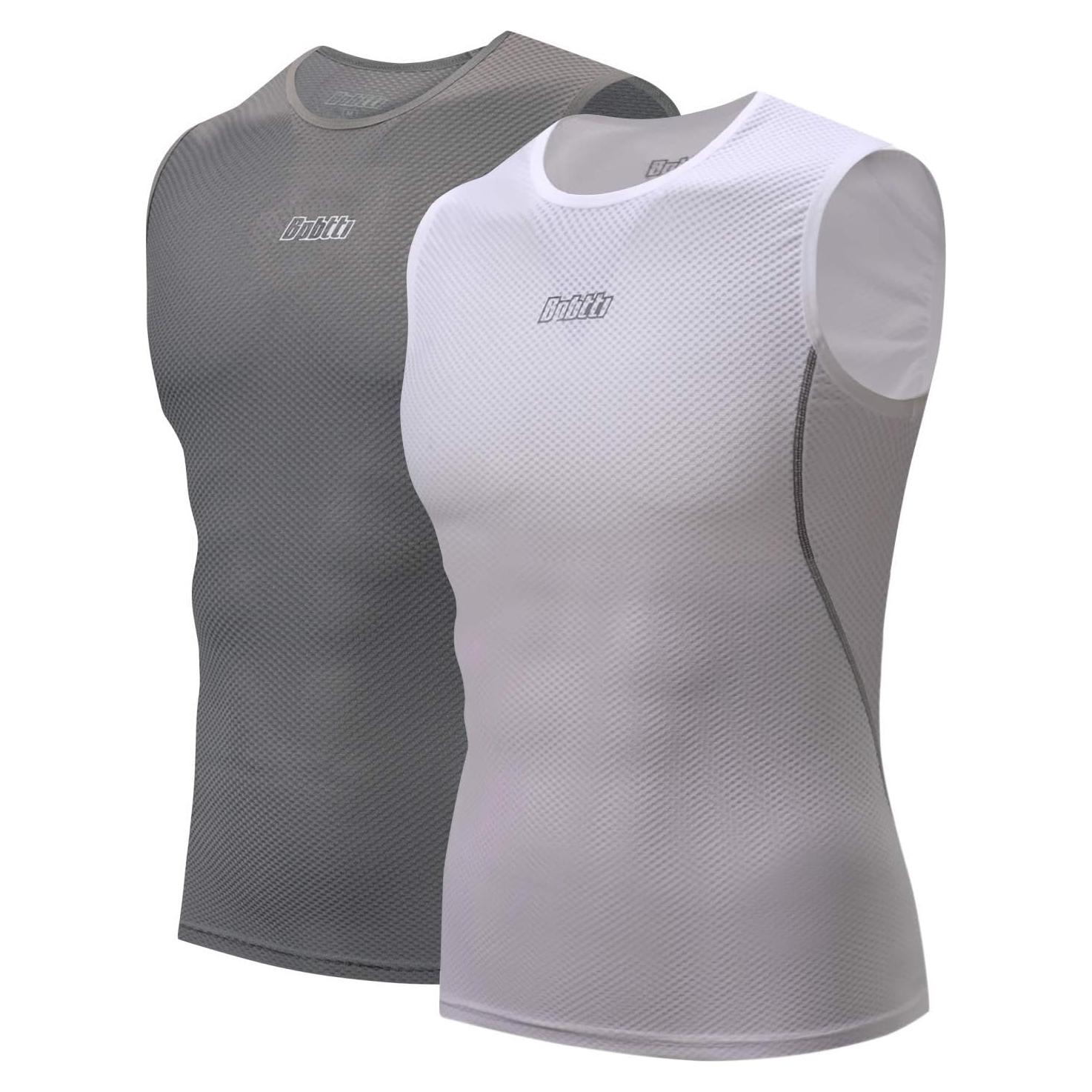 Capa Base Sin Mangas bpbtti para Ciclismo y Correr - Gris