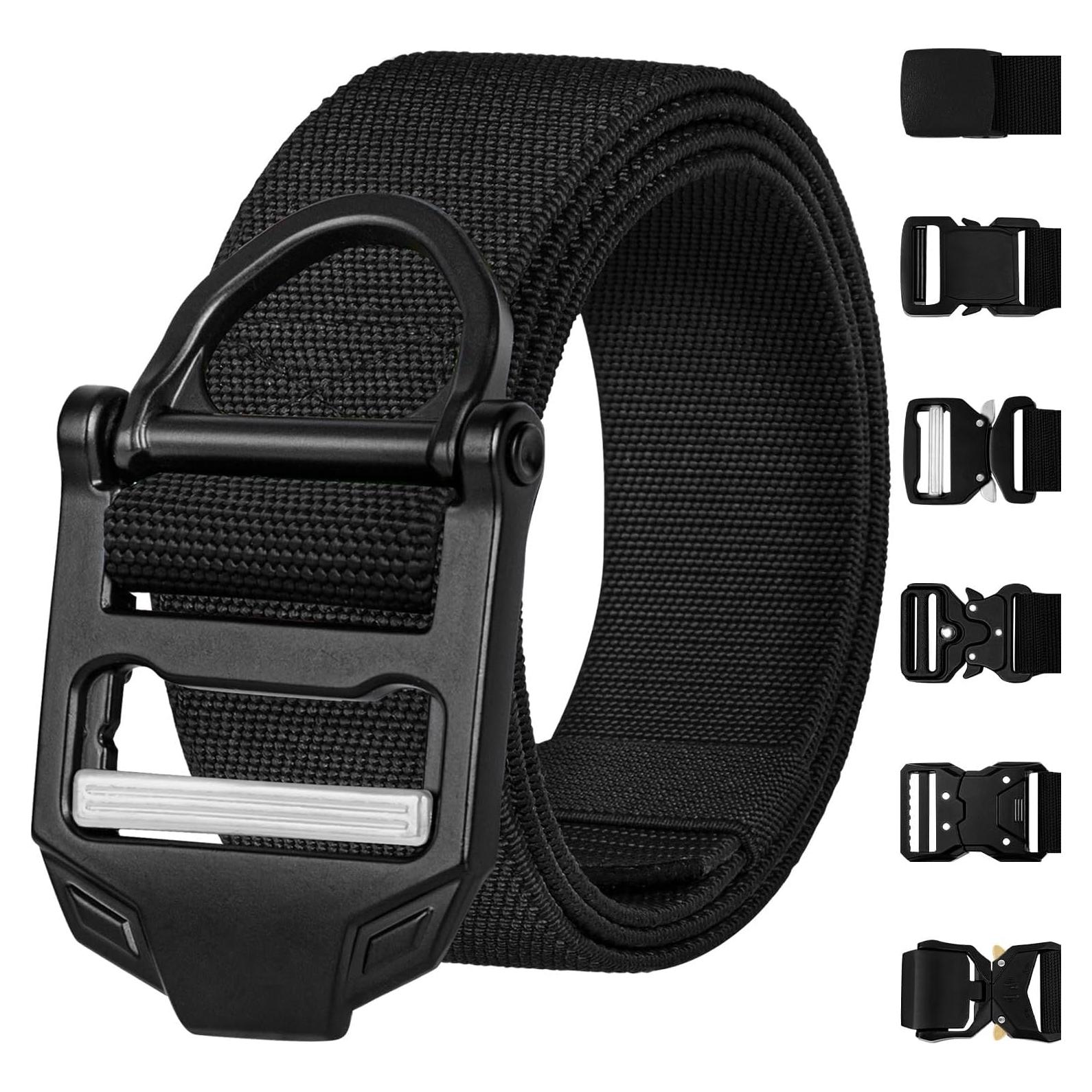 Cinturón Táctico TECEUM - Negro B4 XL - Nylon Resistente