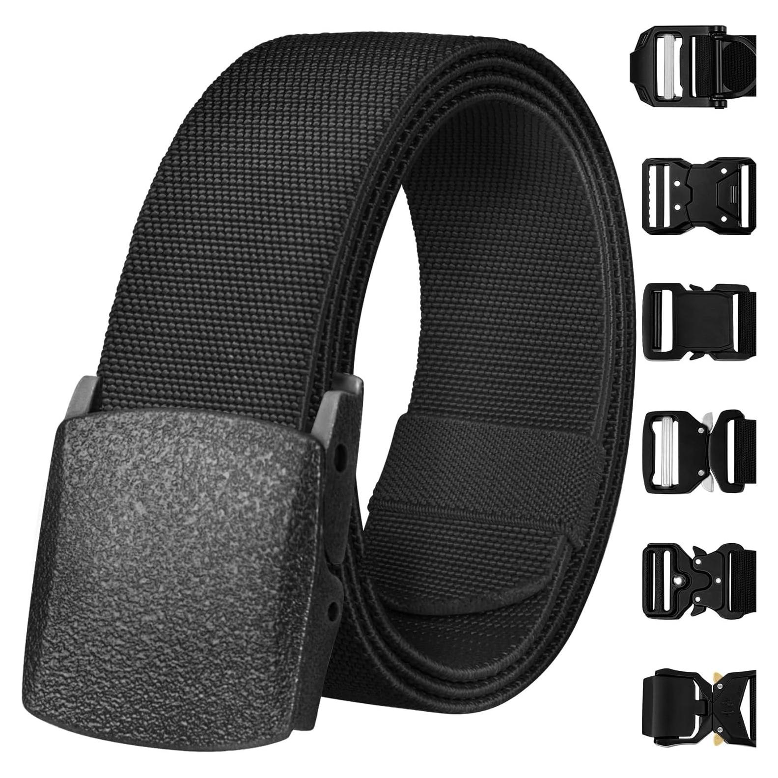 Cinturón Táctico TECEUM Negro XL 117-127 cm Nylon