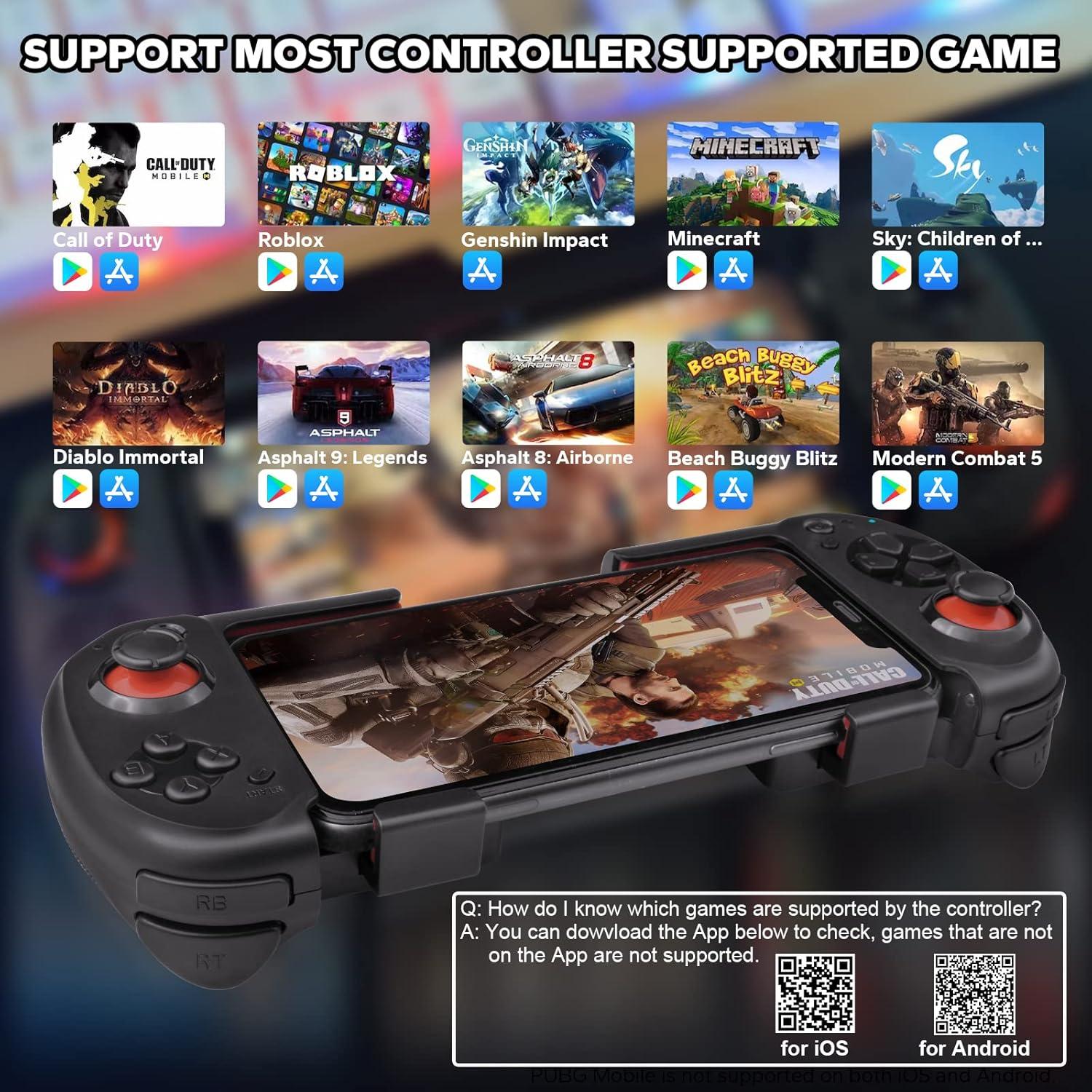 Controlador de Juegos Móvil Koiiko Inalámbrico para iPhone/Android/PC