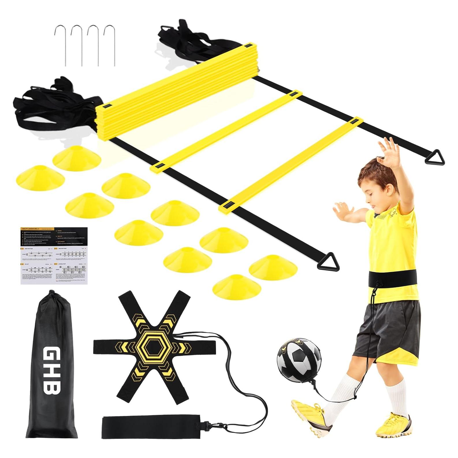 Escalera de Agilidad GHB Pro 6m 12 Peldaños y Conos