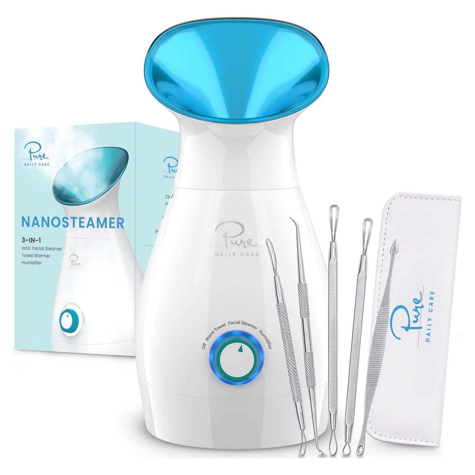 NanoSteamer Grande Pure Daily Care 3-en-1 Facial Vapor