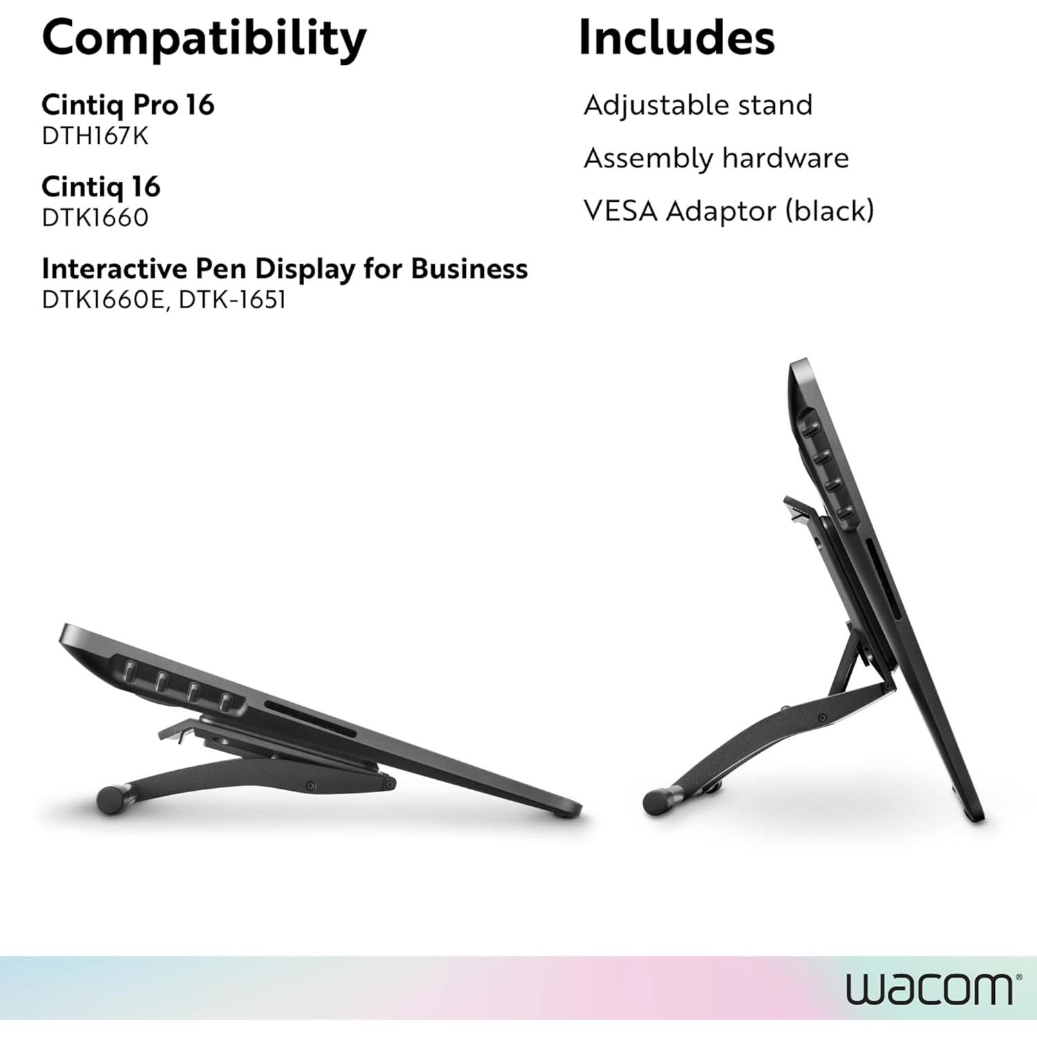 Soporte Ajustable Wacom Cintiq 30.99x20.07cm Antideslizante