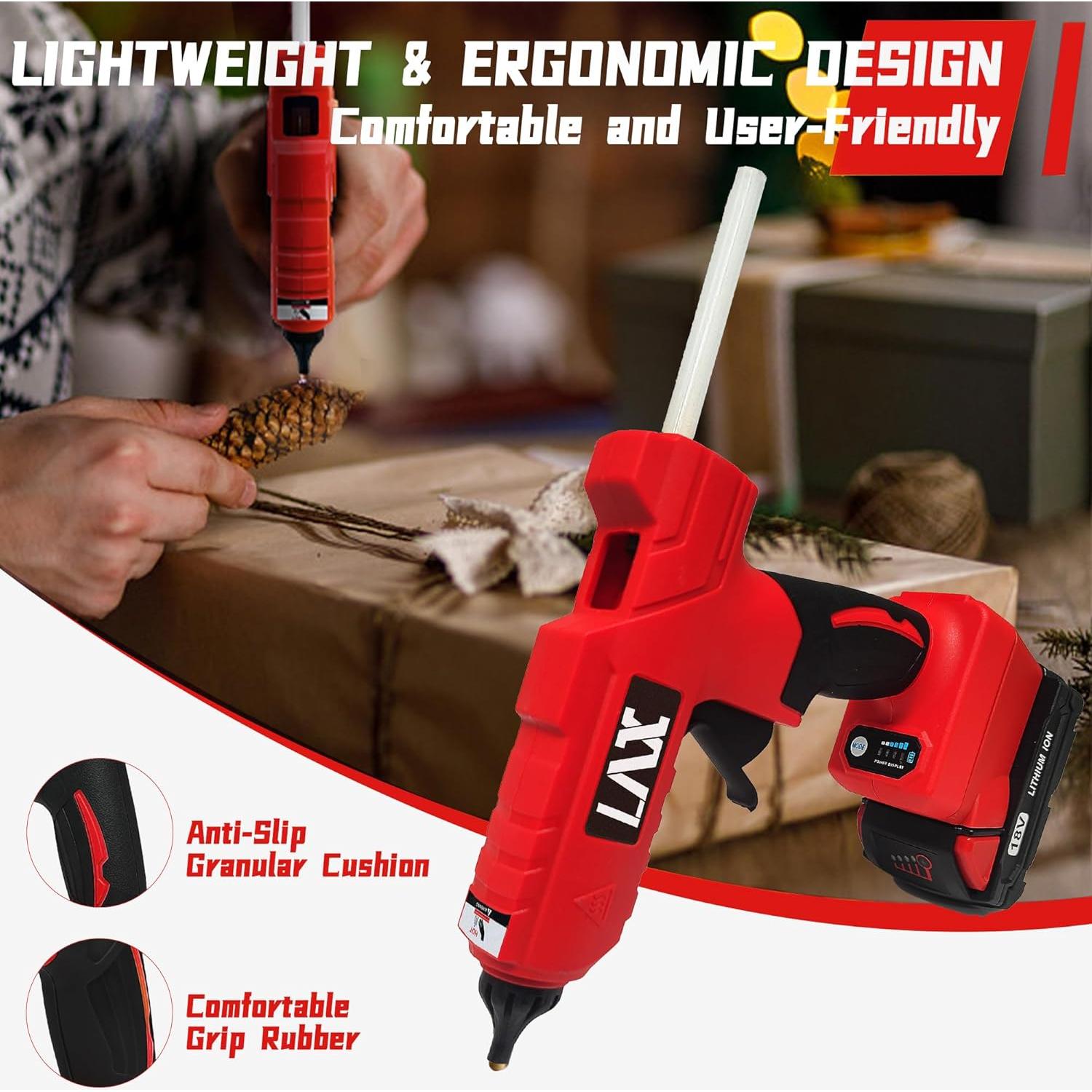 Pistola de Pegamento Caliente L1NXIXI 100W para Batería Milwaukee 18V