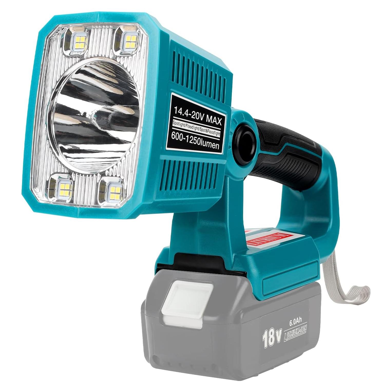 Linterna LED Taingwei 1250LM 18W para Batería Makita 18V