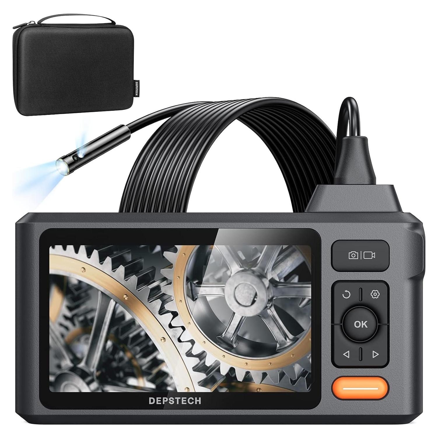 Borescopio Industrial DEPSTECH DS520 5m Doble Lente 1080P