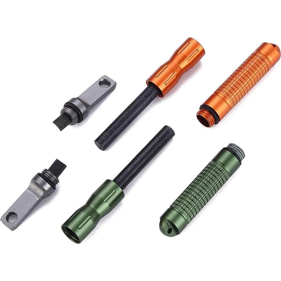 Encendedor de Fuego Compacto DOSMAMZ 2PCS EDC Camping