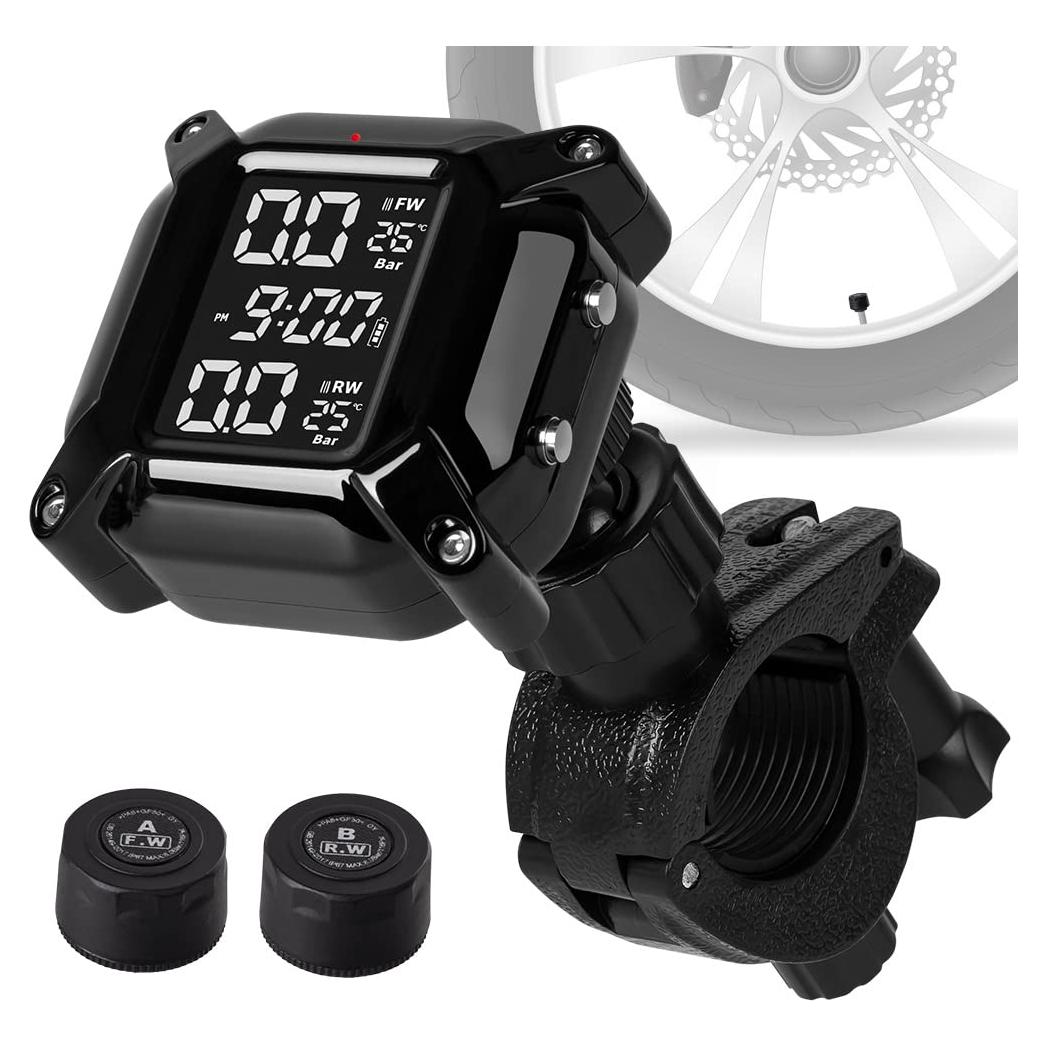 Sistema TPMS Inalámbrico NPKRRSK para Motocicleta LCD