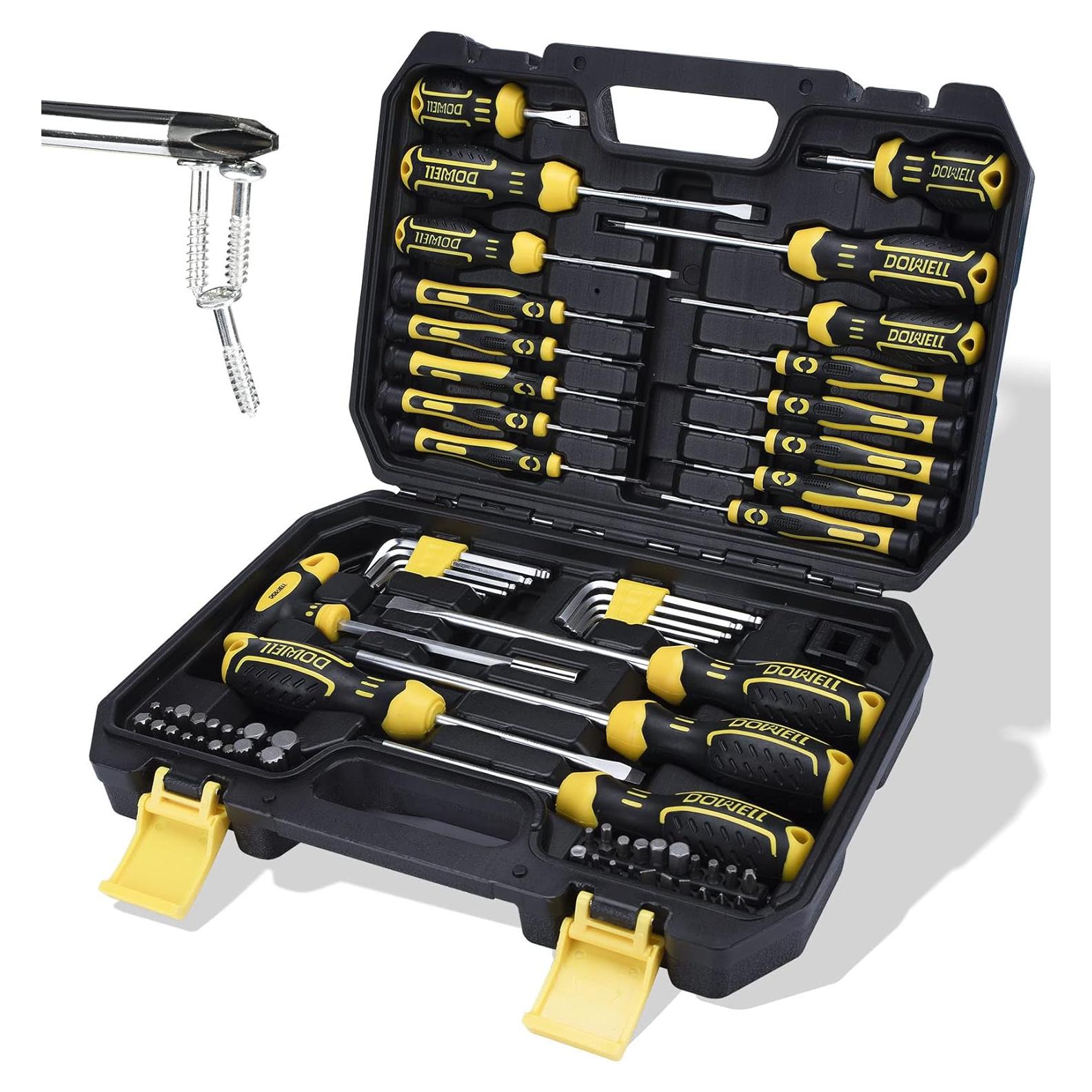 Juego de Destornilladores Magnéticos DOWELL 108 Piezas