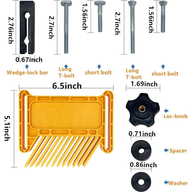 Featherboard de Seguridad Zeromall para Sierra de Banco - 2 Pcs