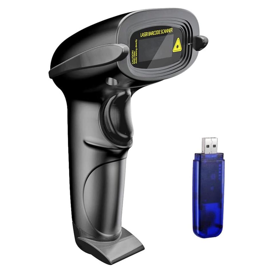 Escáner de Código de Barras Inalámbrico NADAMOO 100m USB