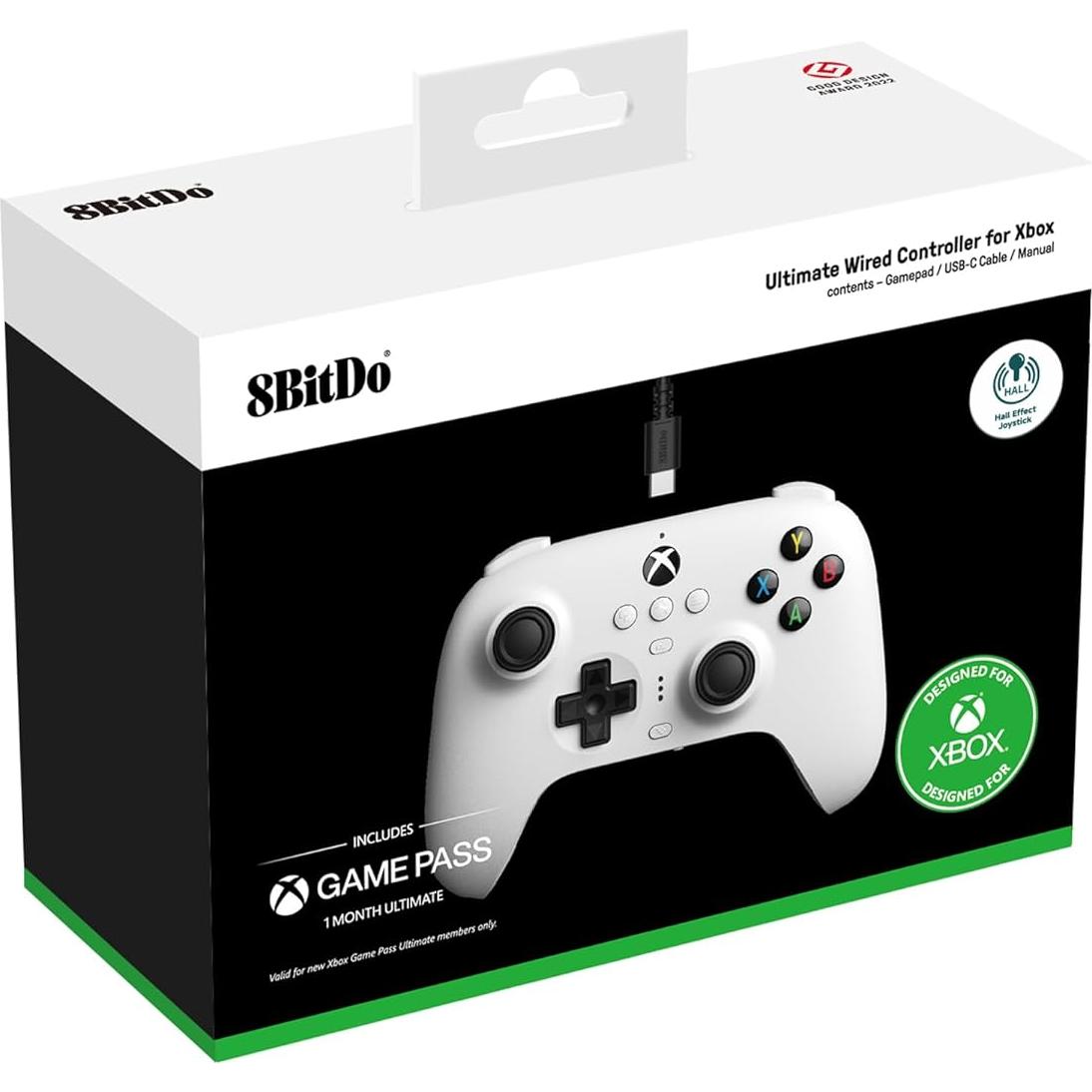 Controlador 8Bitdo Ultimate con Cable para Xbox y PC - Blanco