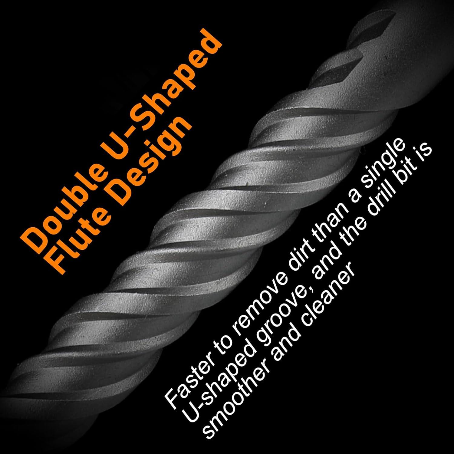 Conjunto de Brocas SDS Plus WildBossy 3 Piezas 1.59 cm x 30.48 cm