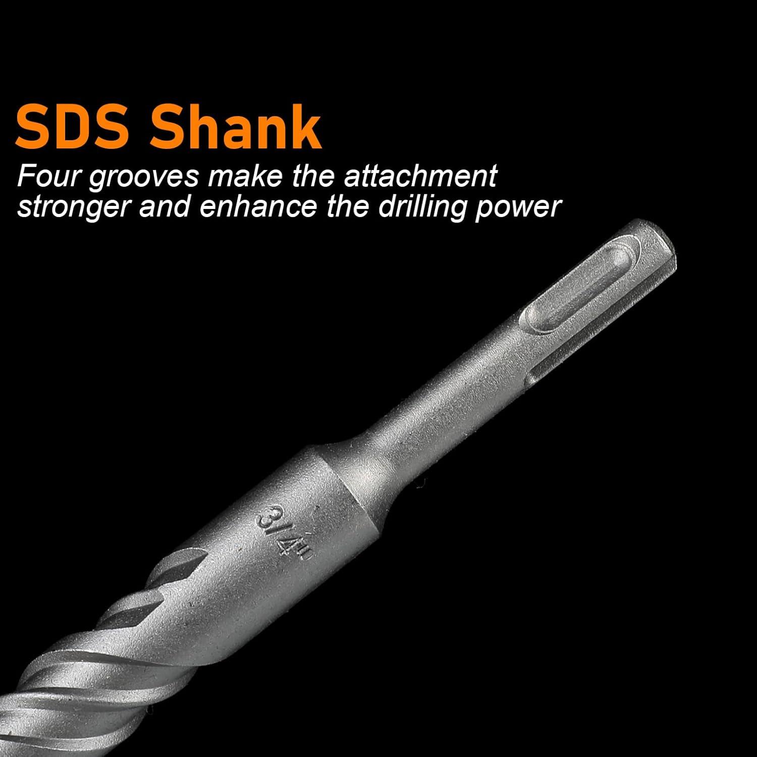 Conjunto de Brocas SDS Plus WildBossy 3 Piezas 1.59 cm x 30.48 cm