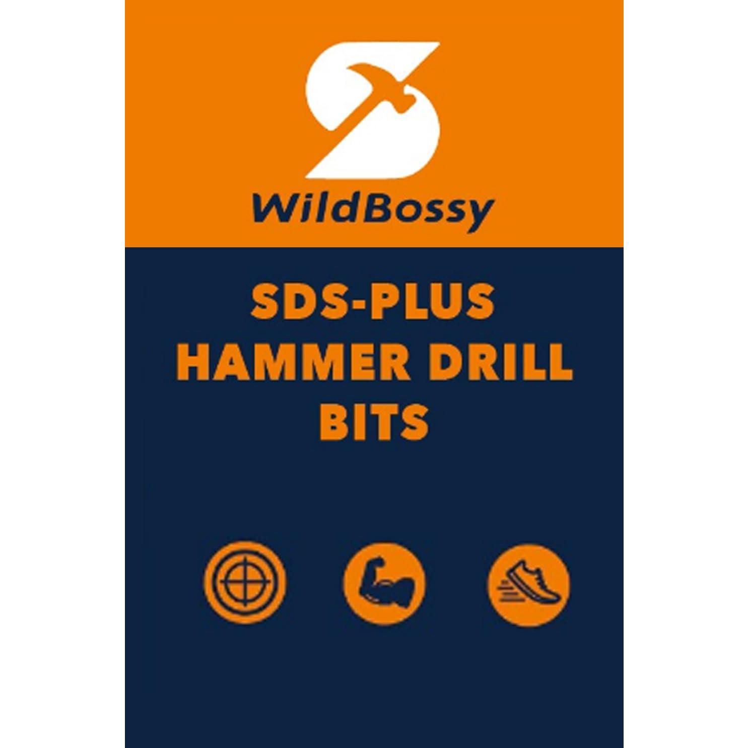 Conjunto de Brocas SDS Plus WildBossy 3 Piezas 1.59 cm x 30.48 cm