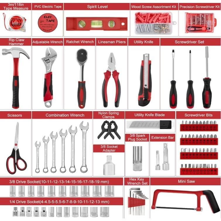 Kit de Herramientas Sundpey 257 Piezas - Juego Completo para Hogar