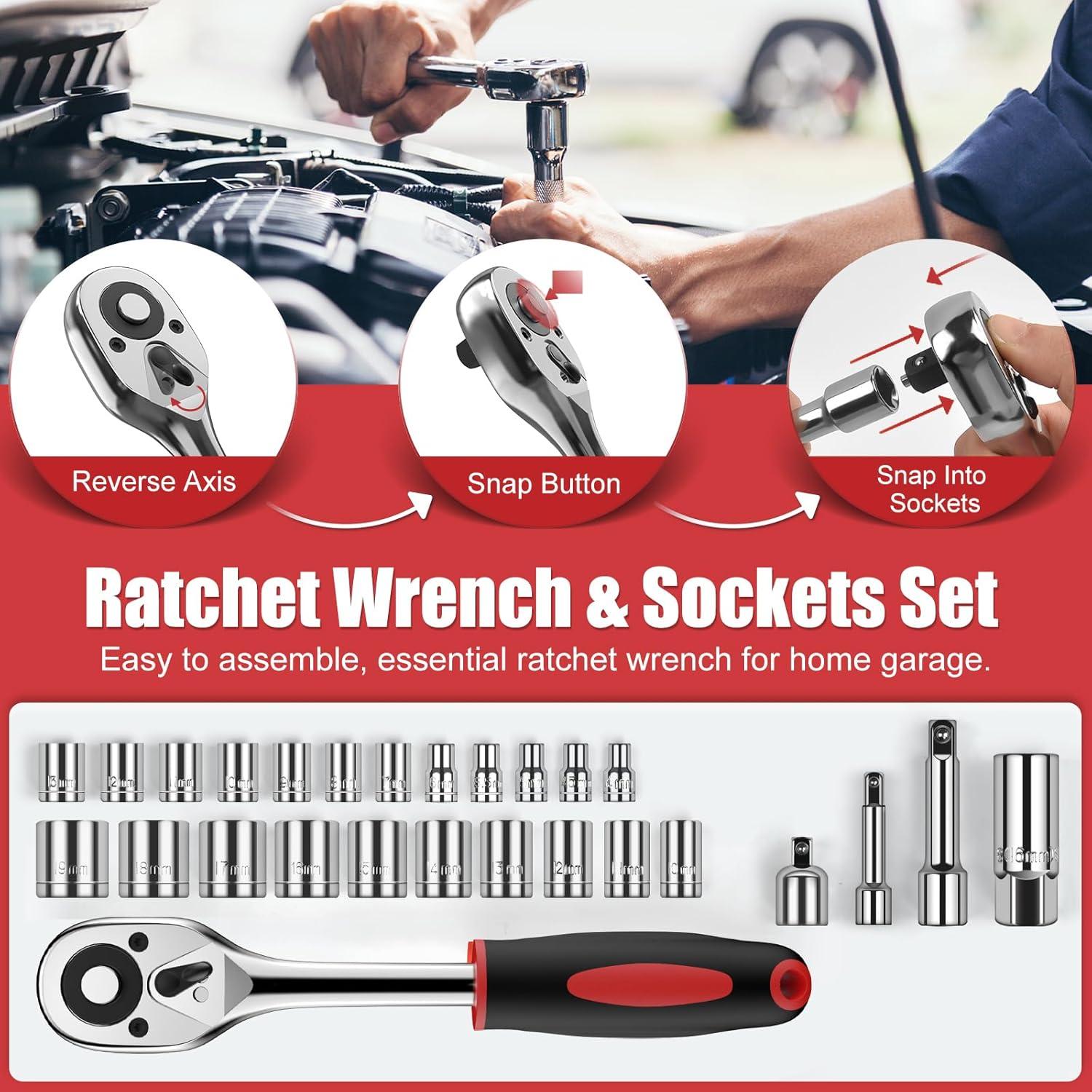 Kit de Herramientas Sundpey 257 Piezas - Juego Completo para Hogar