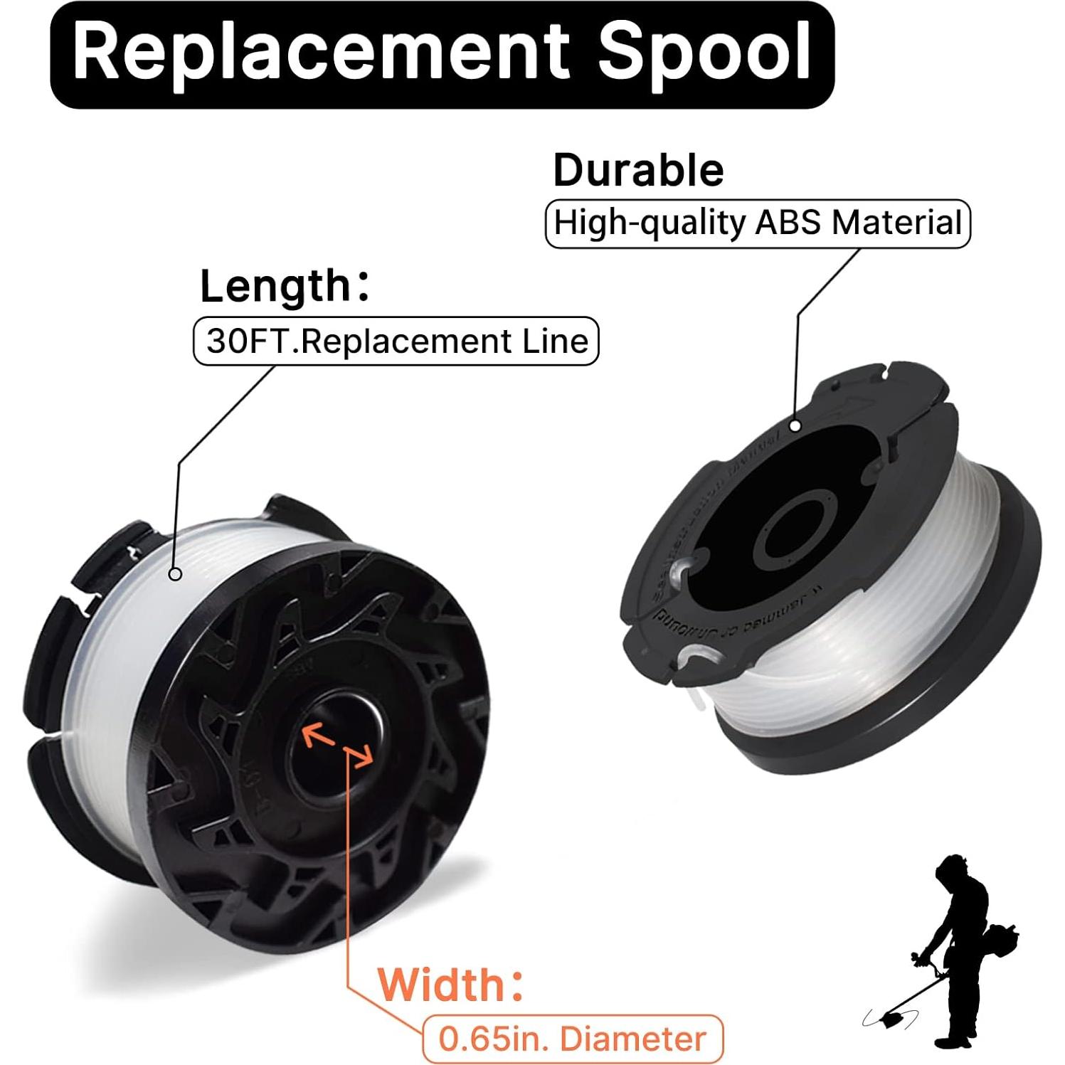 Cuerda AF-100 RISELION para Desmalezadora Black and Decker 9.14m