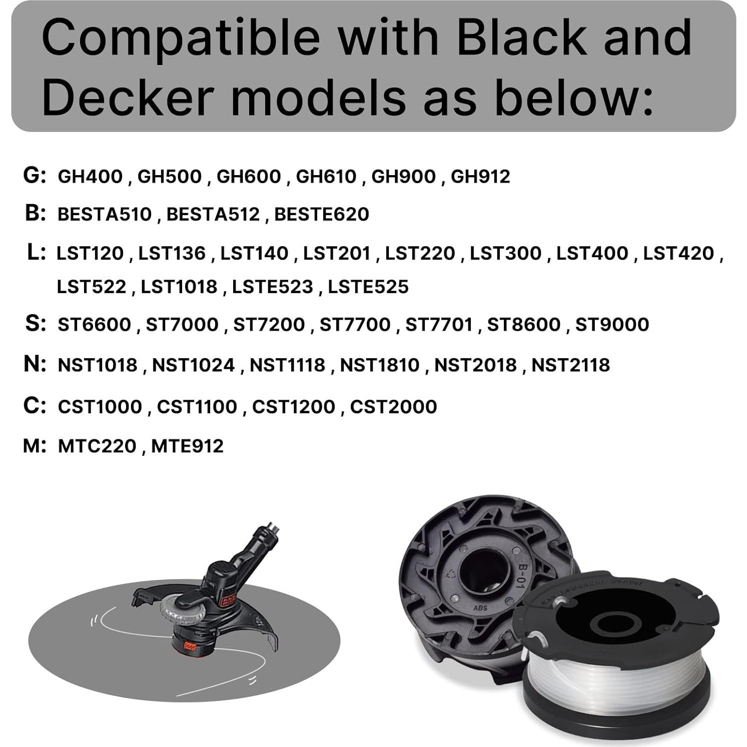 Cuerda AF-100 RISELION para Desmalezadora Black and Decker 9.14m